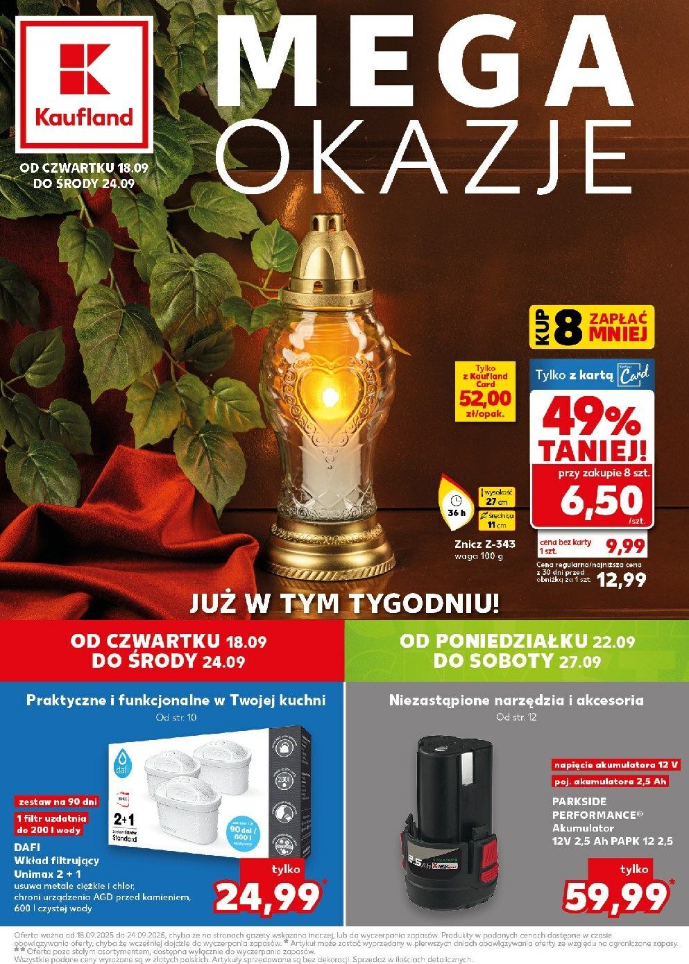kaufland - Gazetka Kaufland - Mega Okazje - ważna od 18.09. do 24.09.