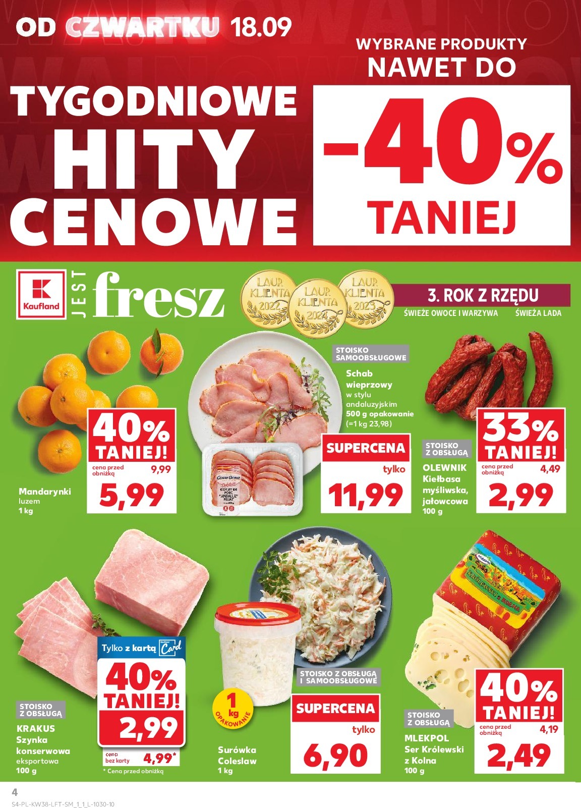 kaufland - Gazetka Kaufland - ważna od 18.09. do 24.09. - page: 4 kaufland - Gazetka Kaufland - ważna od 18.09. do 24.09. - page: 4