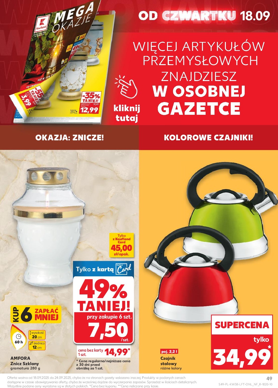 kaufland - Gazetka Kaufland - ważna od 18.09. do 24.09. - page: 49 kaufland - Gazetka Kaufland - ważna od 18.09. do 24.09. - page: 49