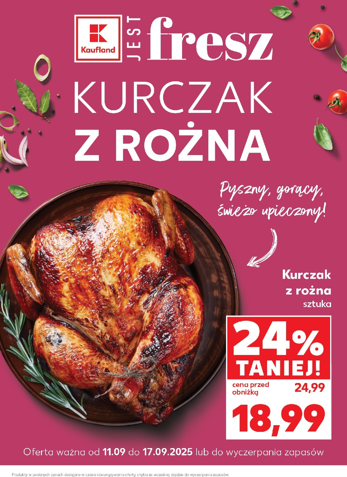 kaufland - Gazetka Kaufland - Kurczak - ważna od 11.09. do 17.09.