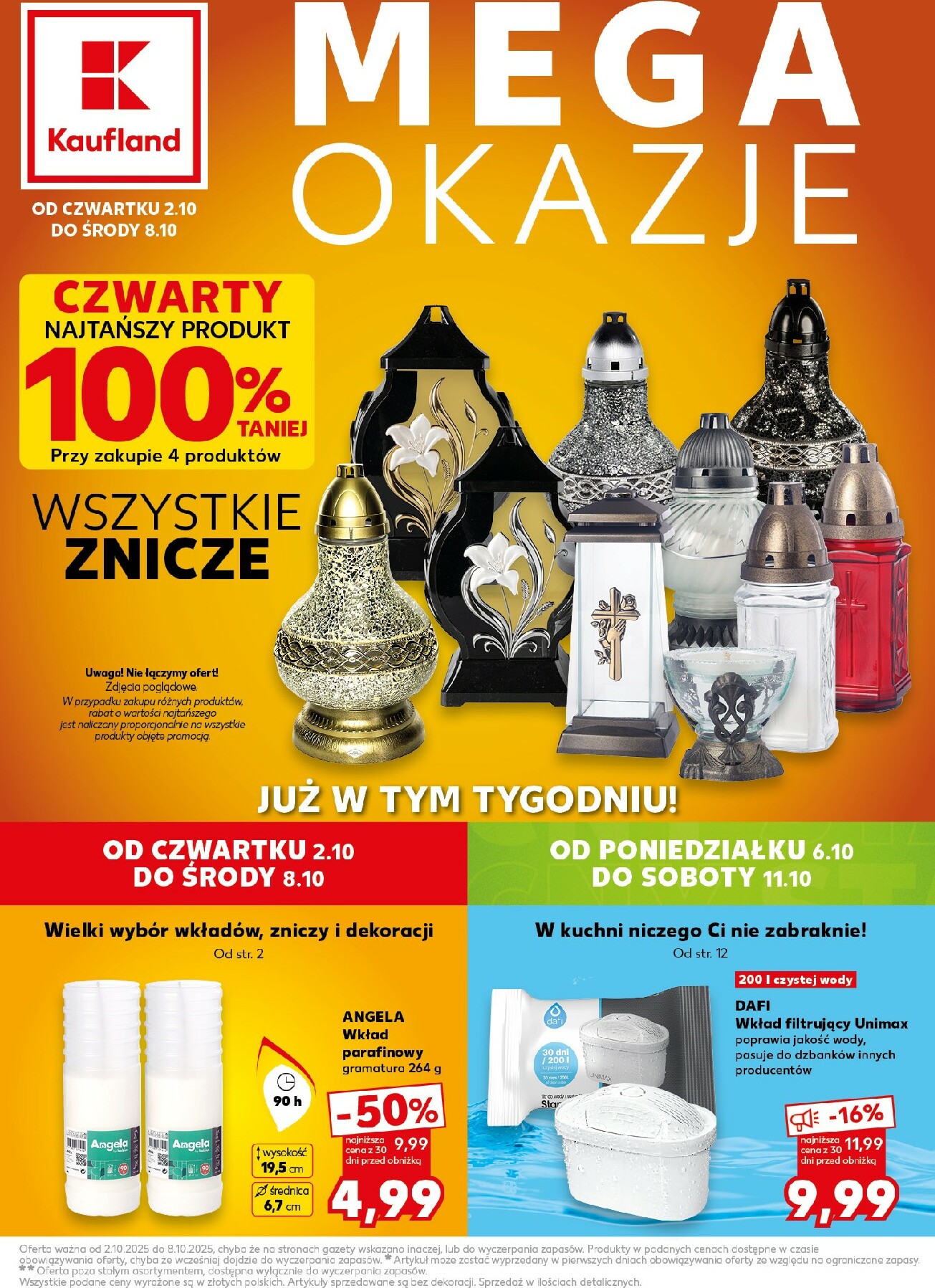 kaufland - Gazetka Kaufland - Mega okazje - ważna od 02.10. do 08.10.