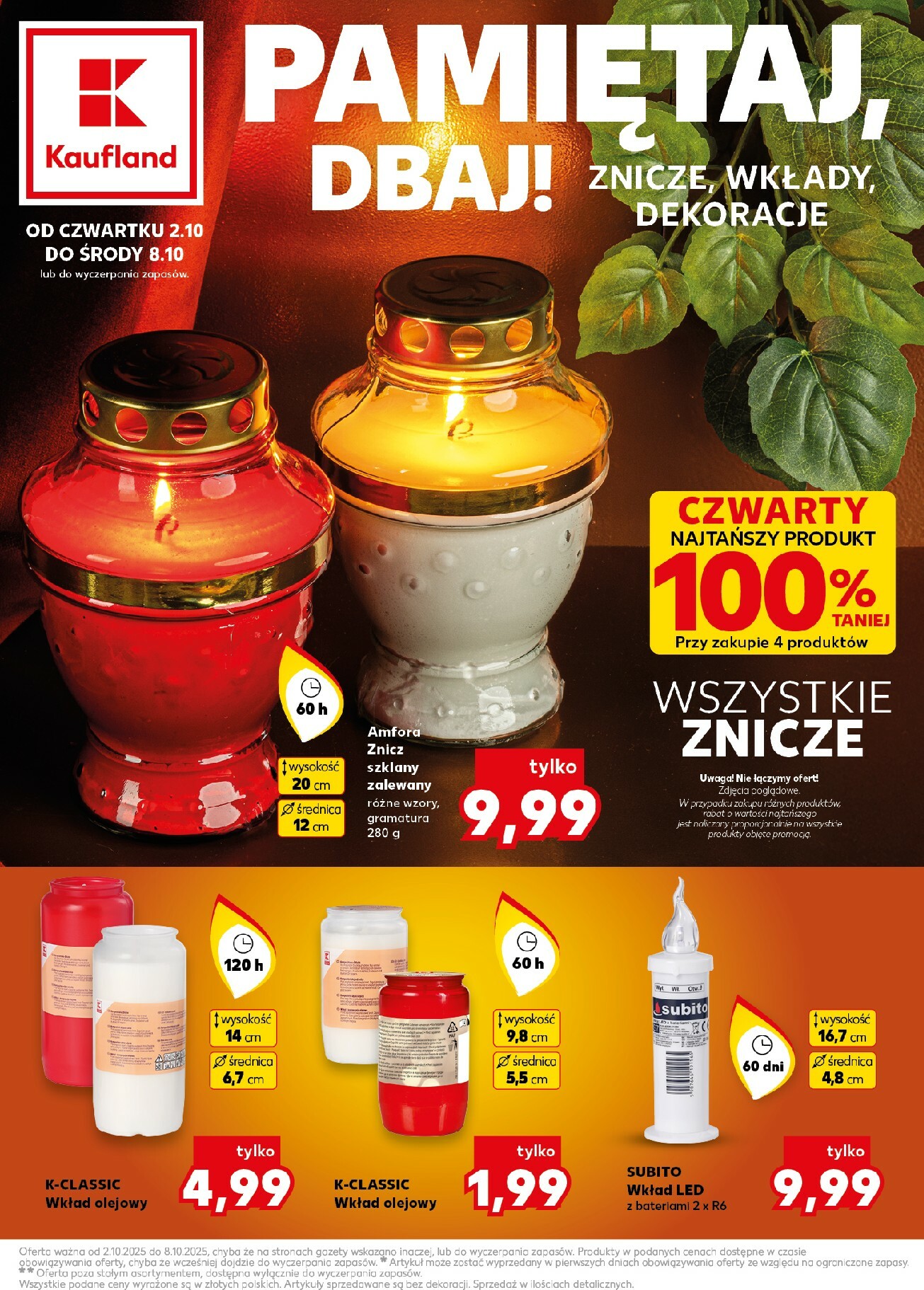 kaufland - Gazetka Kaufland - Pamietaj, dbaj - ważna od 02.10. do 08.10.