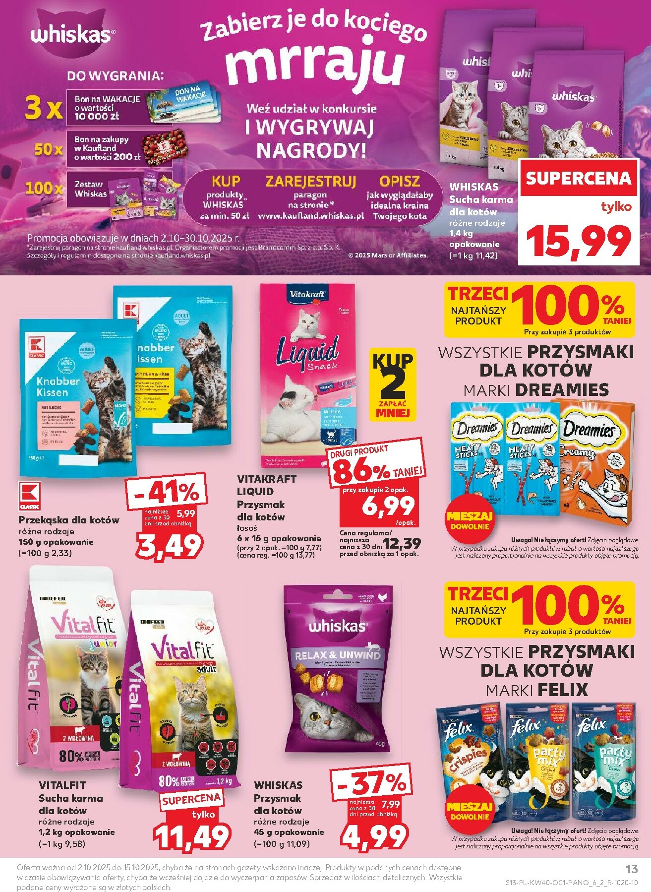 kaufland - Gazetka Kaufland - Zwierzaki - ważna od 02.10. do 15.10. - page: 13