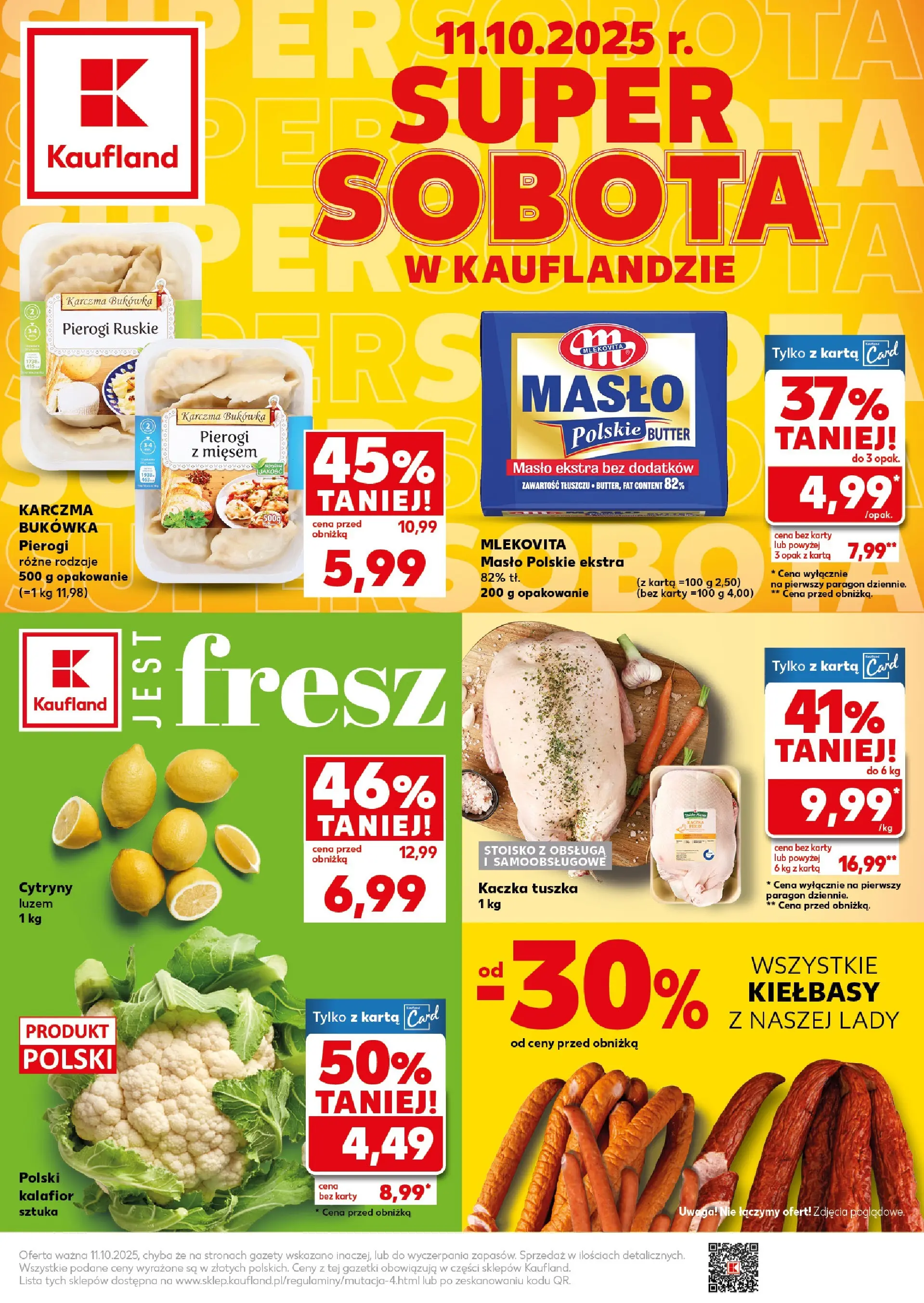 kaufland - Gazetka Kaufland - Super Sobota - ważna od 11.10. do 11.10.