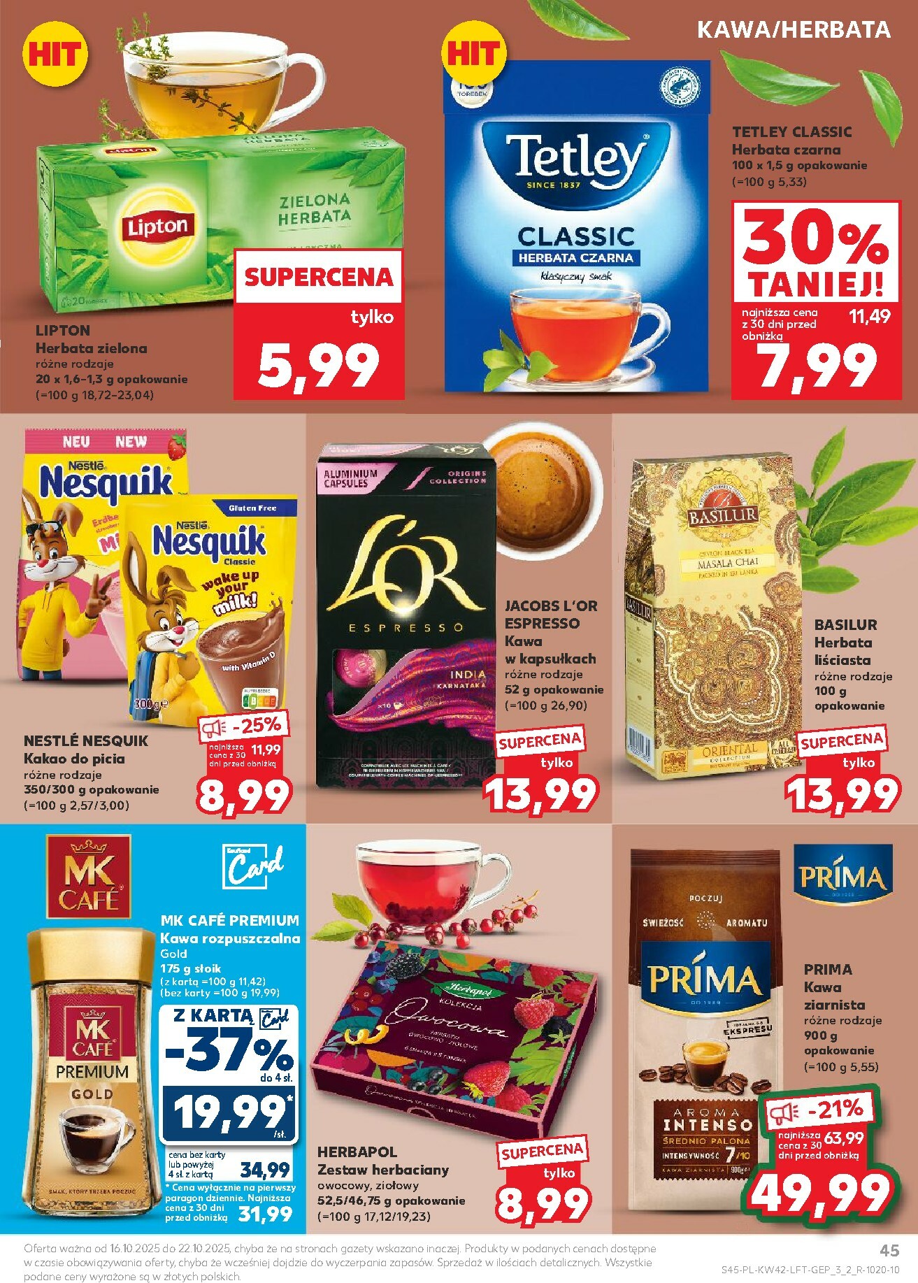 kaufland - Gazetka Kaufland - ważna od 16.10. do 22.10. - page: 45 kaufland - Gazetka Kaufland - ważna od 16.10. do 22.10. - page: 45