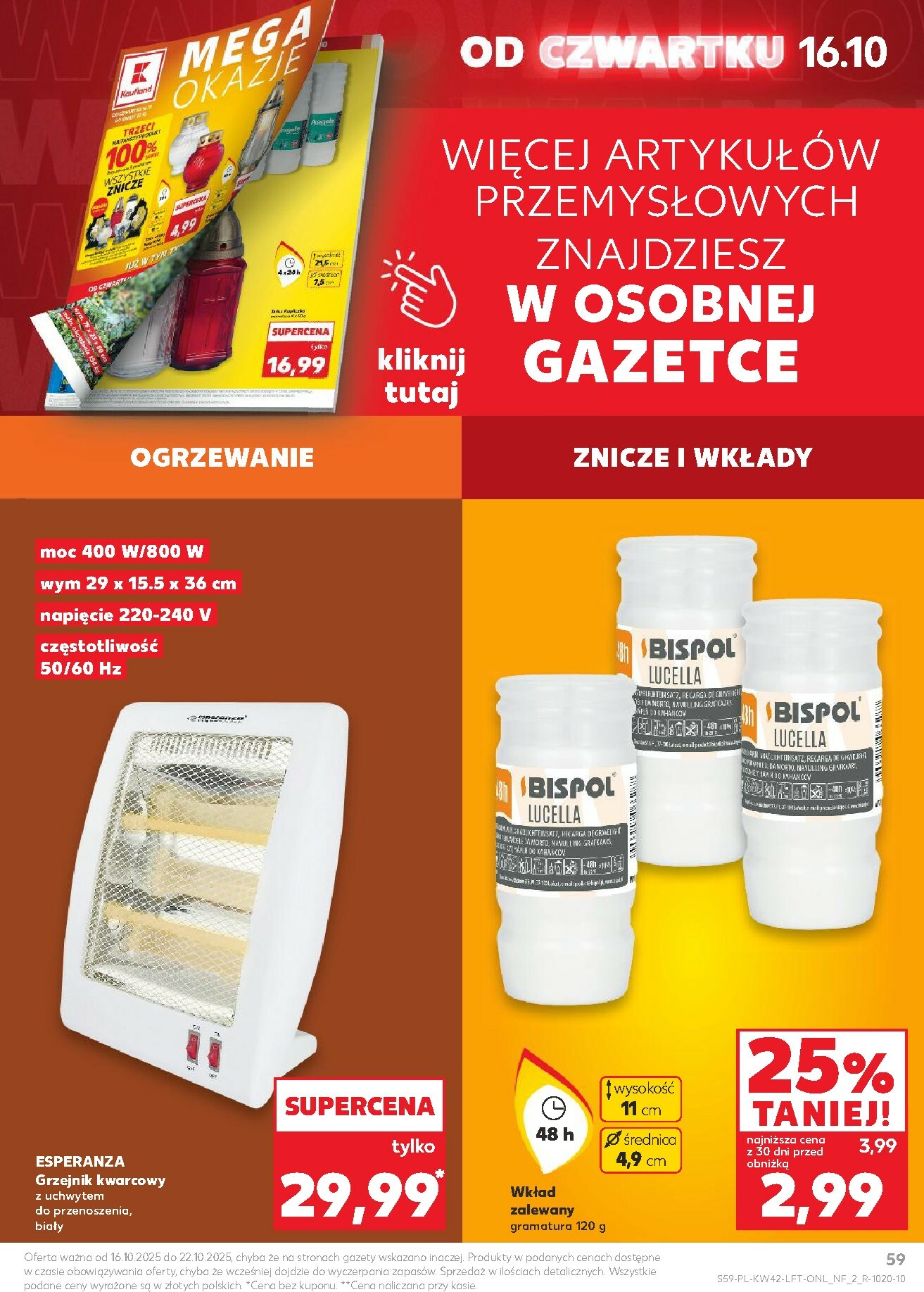 kaufland - Gazetka Kaufland - ważna od 16.10. do 22.10. - page: 59 kaufland - Gazetka Kaufland - ważna od 16.10. do 22.10. - page: 59