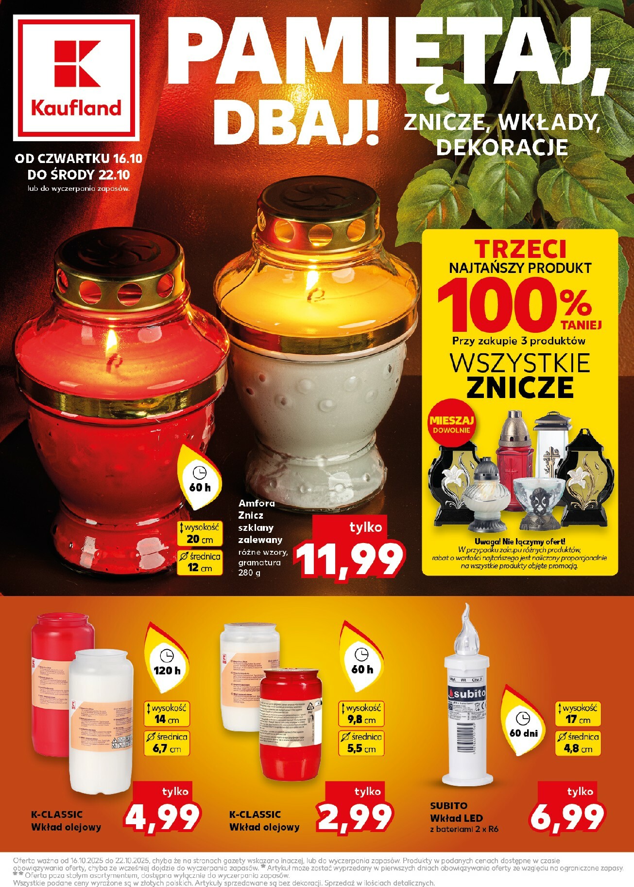 kaufland - Gazetka Kaufland - Pamietaj, dbaj - ważna od 16.10. do 22.10.
