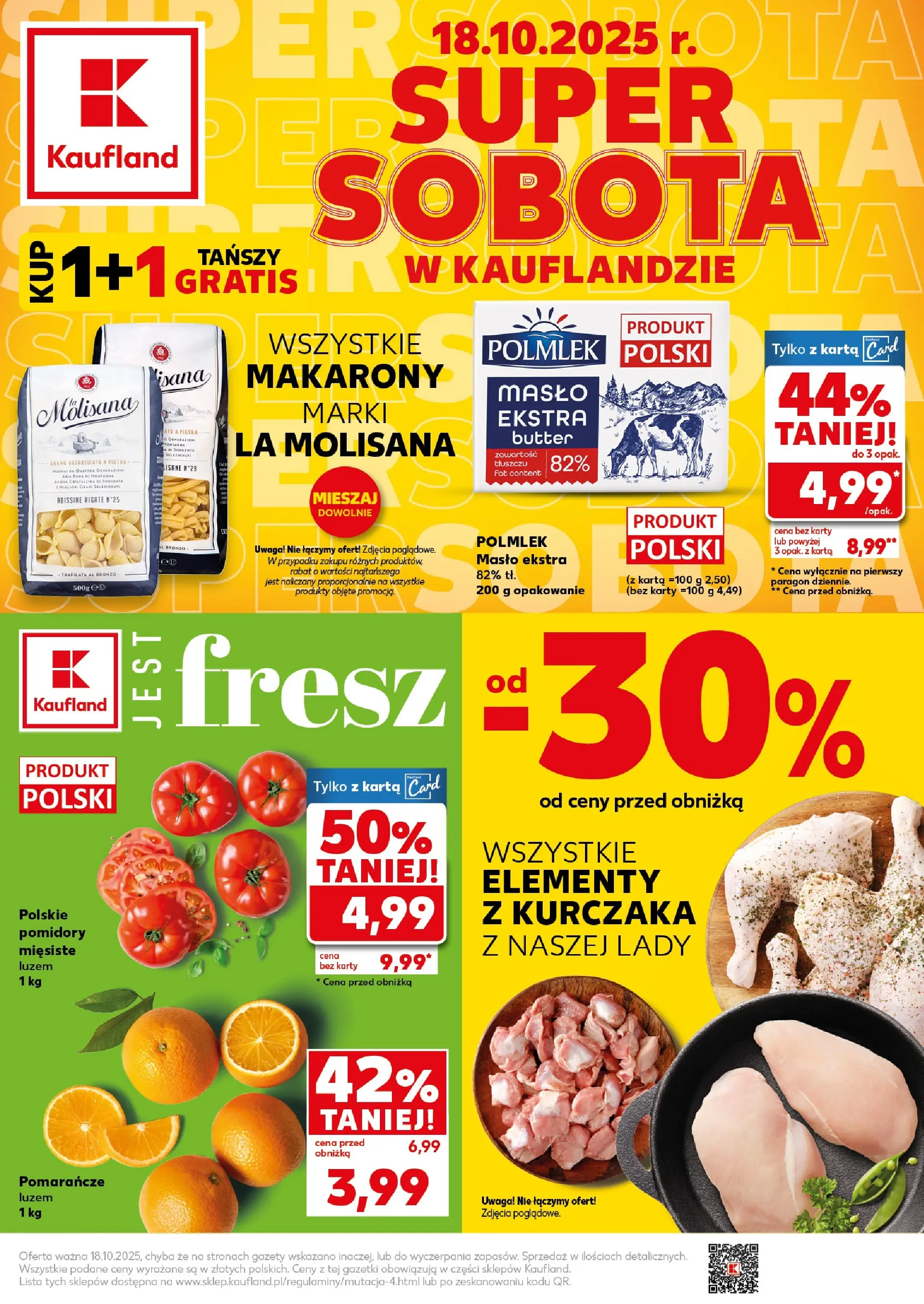kaufland - Gazetka Kaufland - Super Sobota - ważna od 18.10. do 18.10.