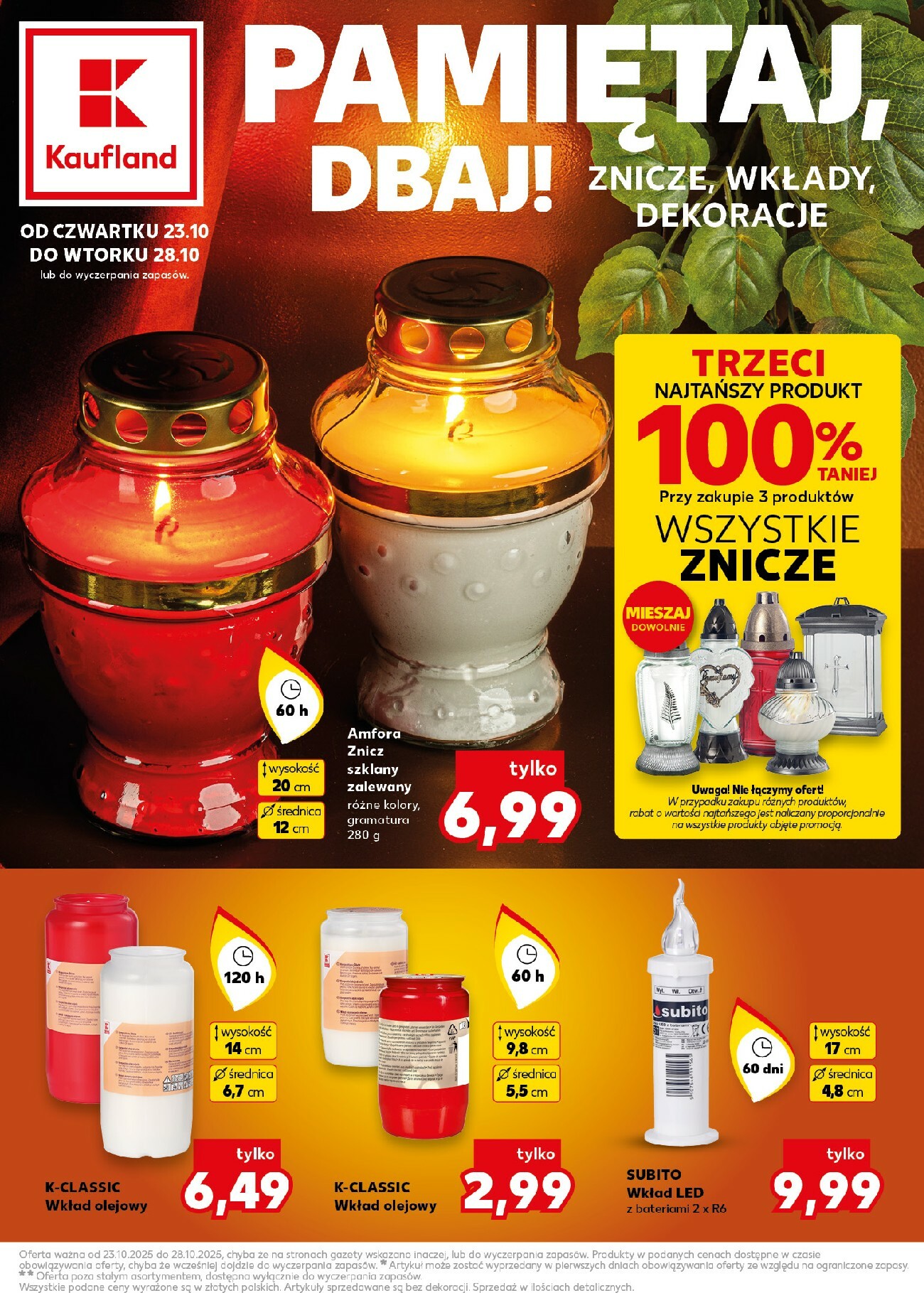 kaufland - Gazetka Kaufland - Pamietaj, dbaj - ważna od 23.10. do 28.10.