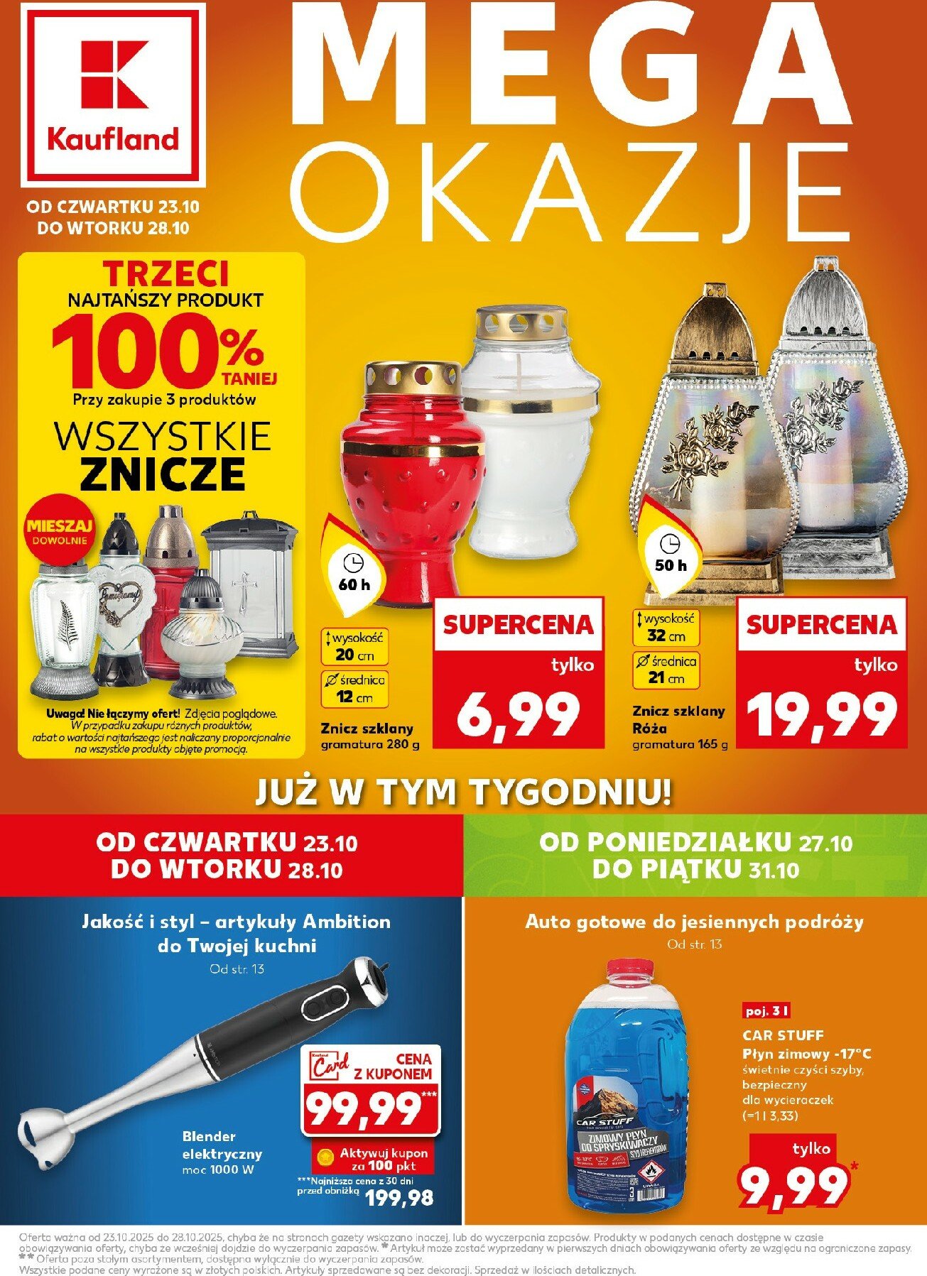 kaufland - Gazetka Kaufland - Mega Okazje - ważna od 23.10. do 28.10.