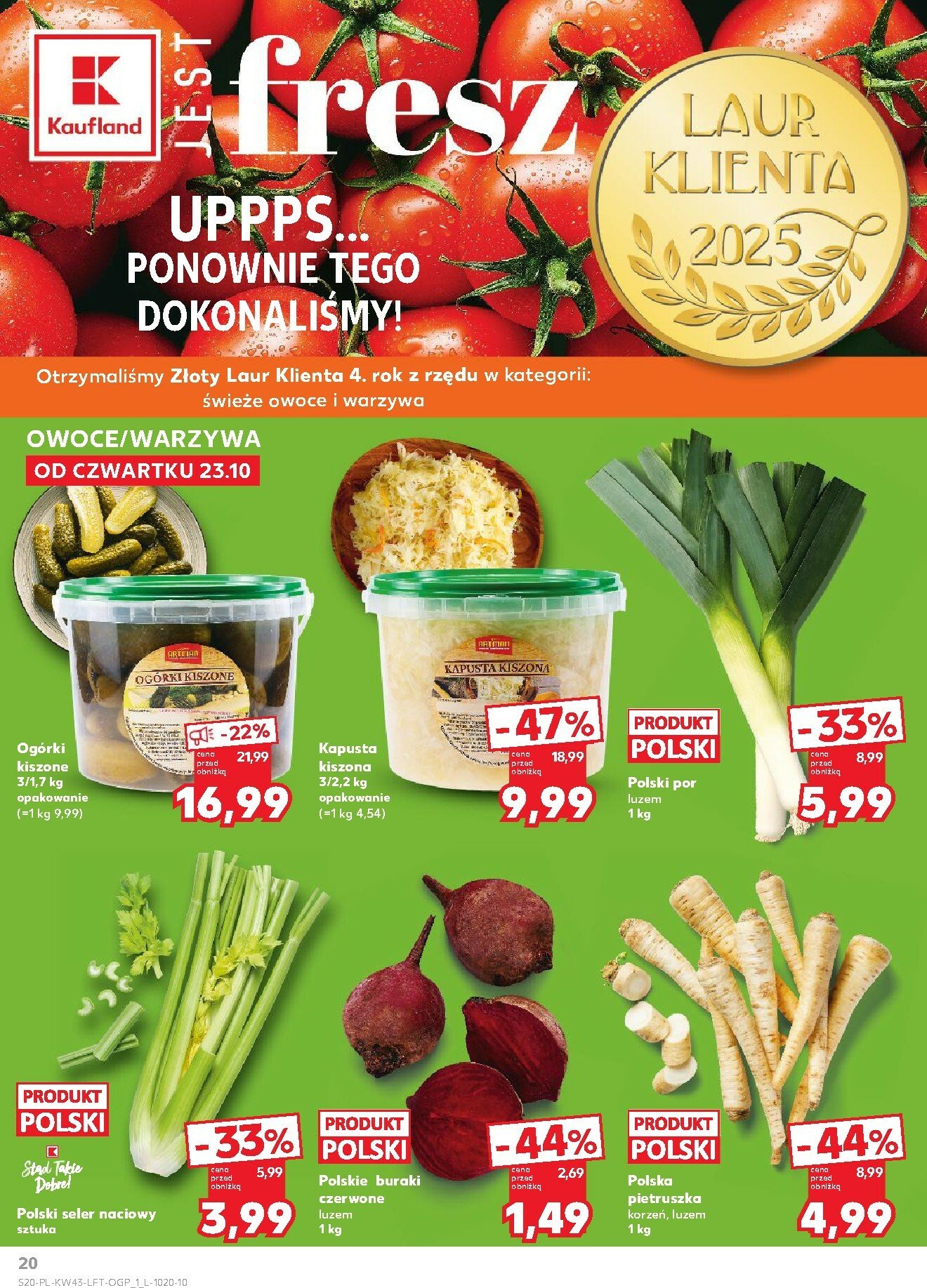 kaufland - Gazetka Kaufland - ważna od 23.10. do 28.10. - page: 20 kaufland - Gazetka Kaufland - ważna od 23.10. do 28.10. - page: 20