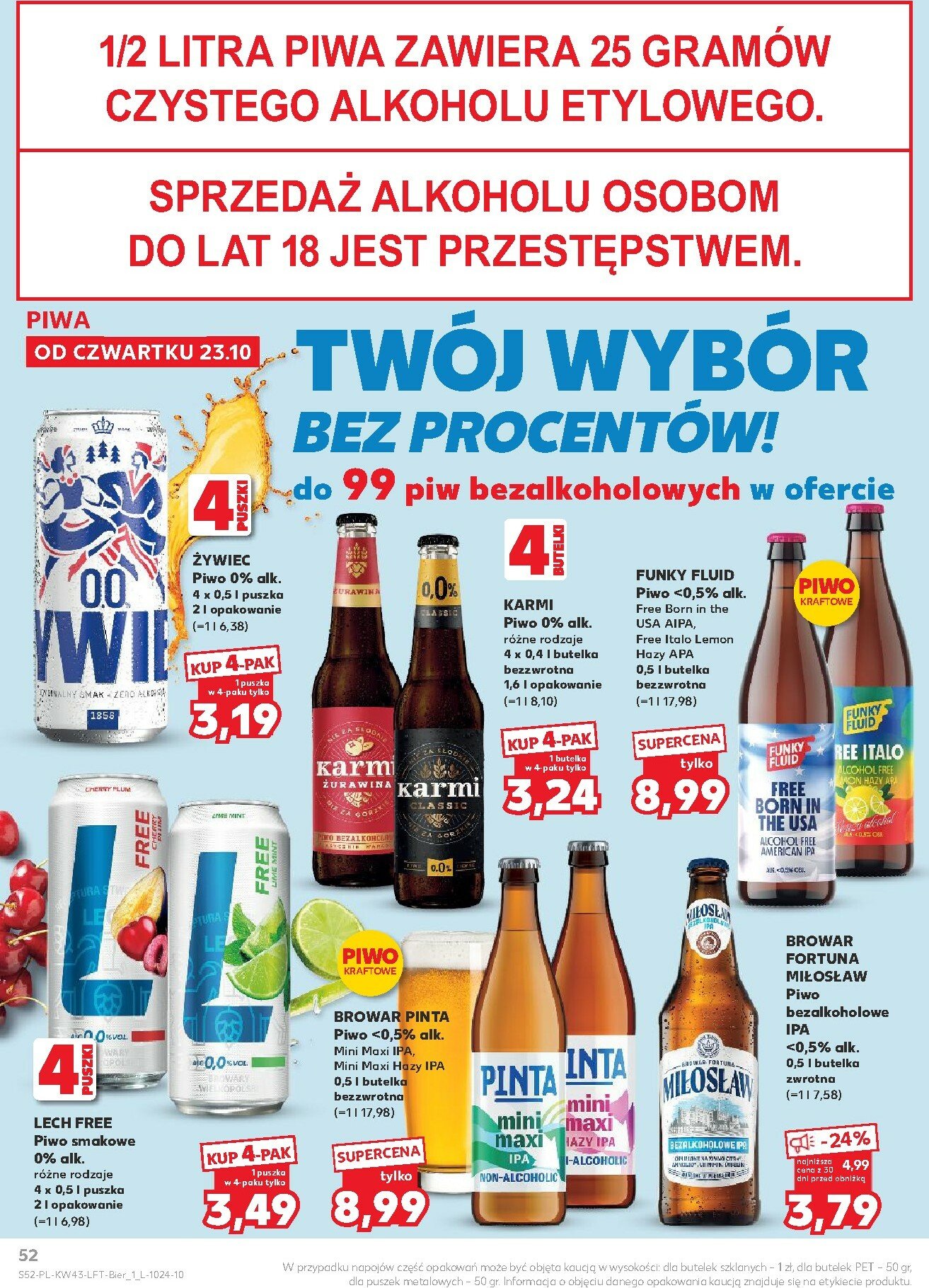 kaufland - Gazetka Kaufland - ważna od 23.10. do 28.10. - page: 52 kaufland - Gazetka Kaufland - ważna od 23.10. do 28.10. - page: 52