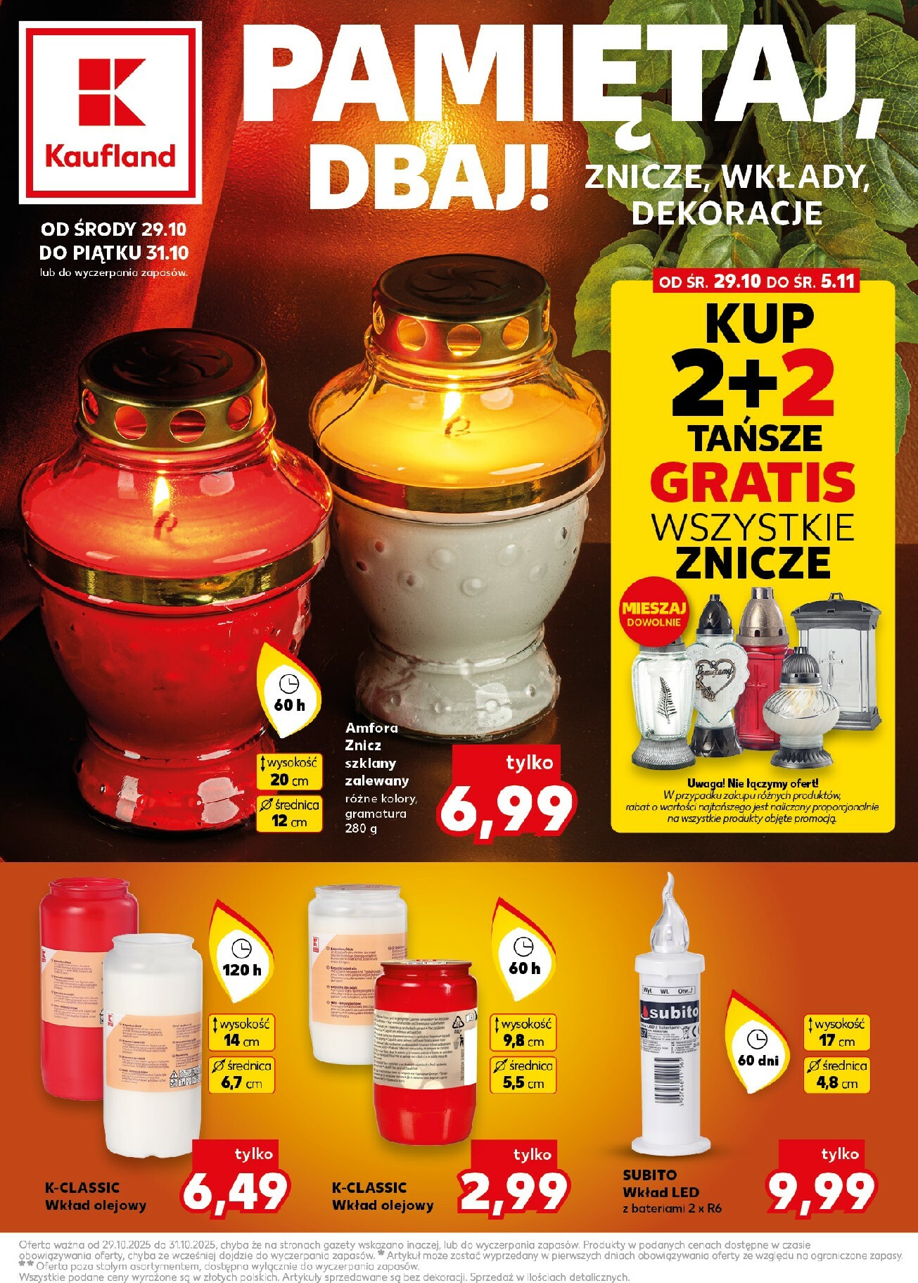 kaufland - Gazetka Kaufland - Pamietaj, dbaj - ważna od 29.10. do 05.11.