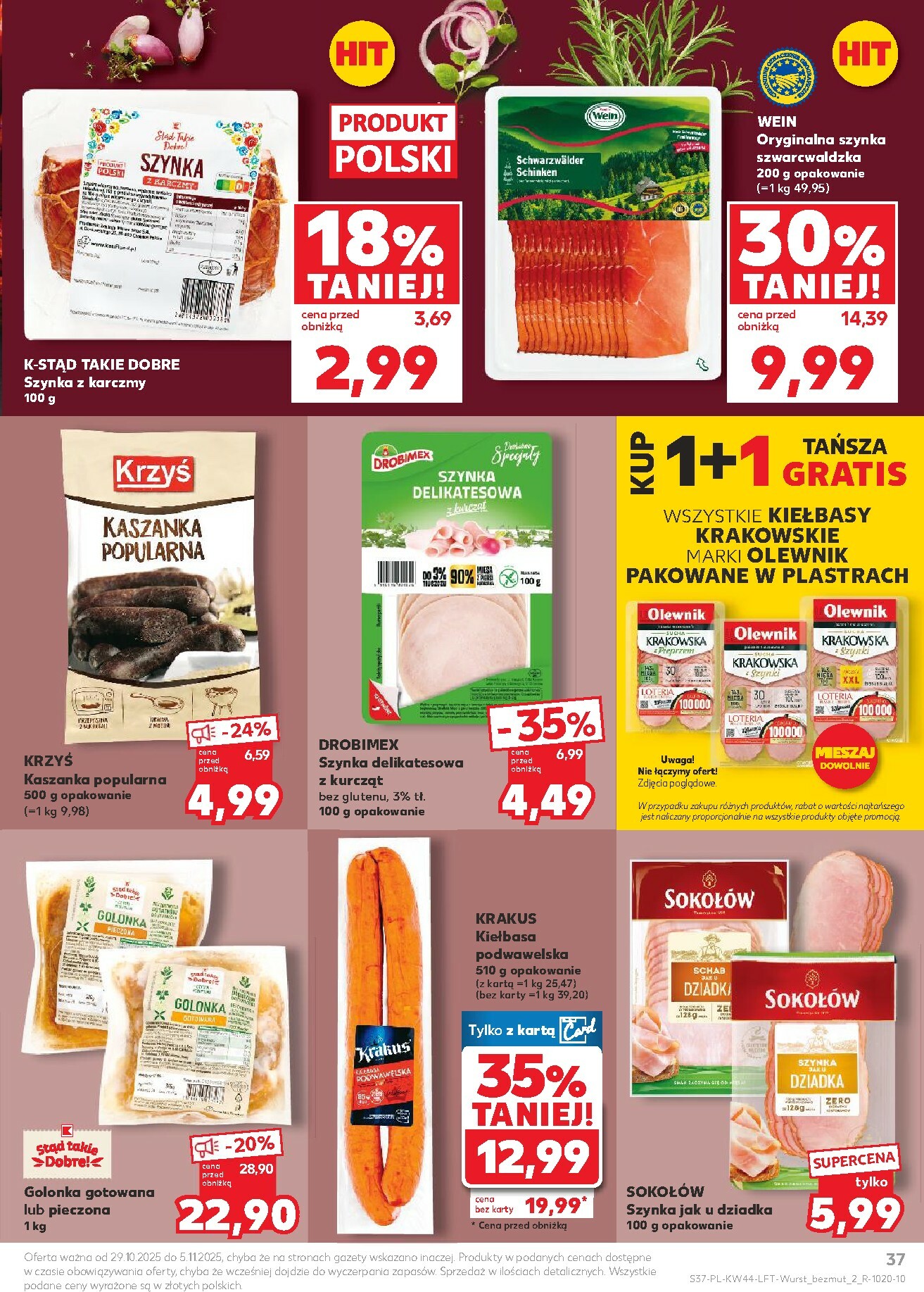 kaufland - Gazetka Kaufland - ważna od 29.10. do 05.11. - page: 37 kaufland - Gazetka Kaufland - ważna od 29.10. do 05.11. - page: 37
