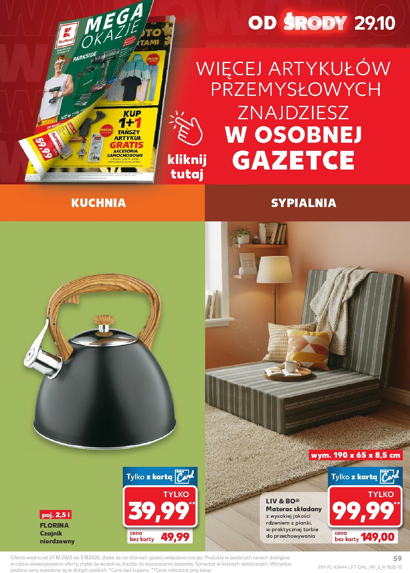 kaufland - Gazetka Kaufland - ważna od 29.10. do 05.11. - page: 59 kaufland - Gazetka Kaufland - ważna od 29.10. do 05.11. - page: 59