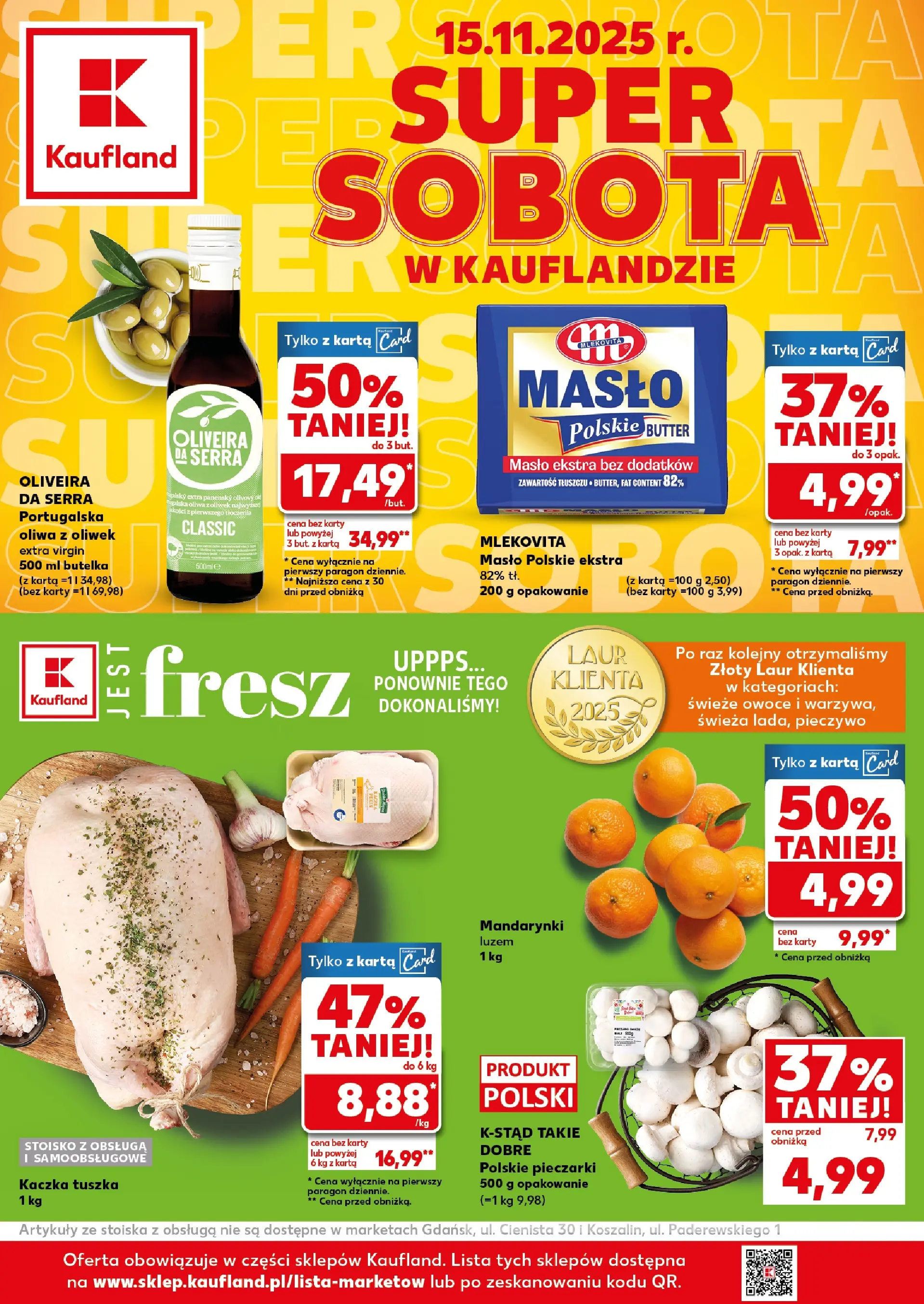 kaufland - Gazetka Kaufland - Super Sobota - ważna od 15.11. do 15.11. - page: 1
