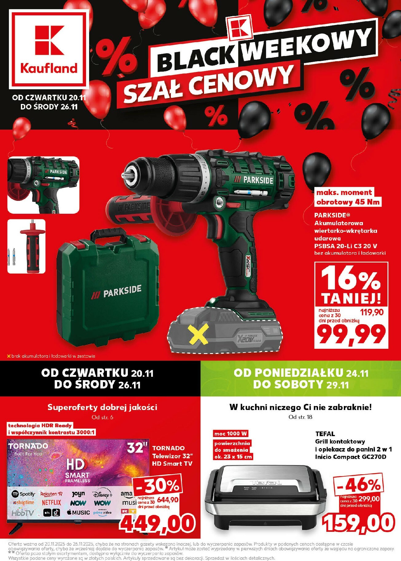 kaufland - Gazetka Kaufland - Black Week - ważna od 20.11. do 26.11.