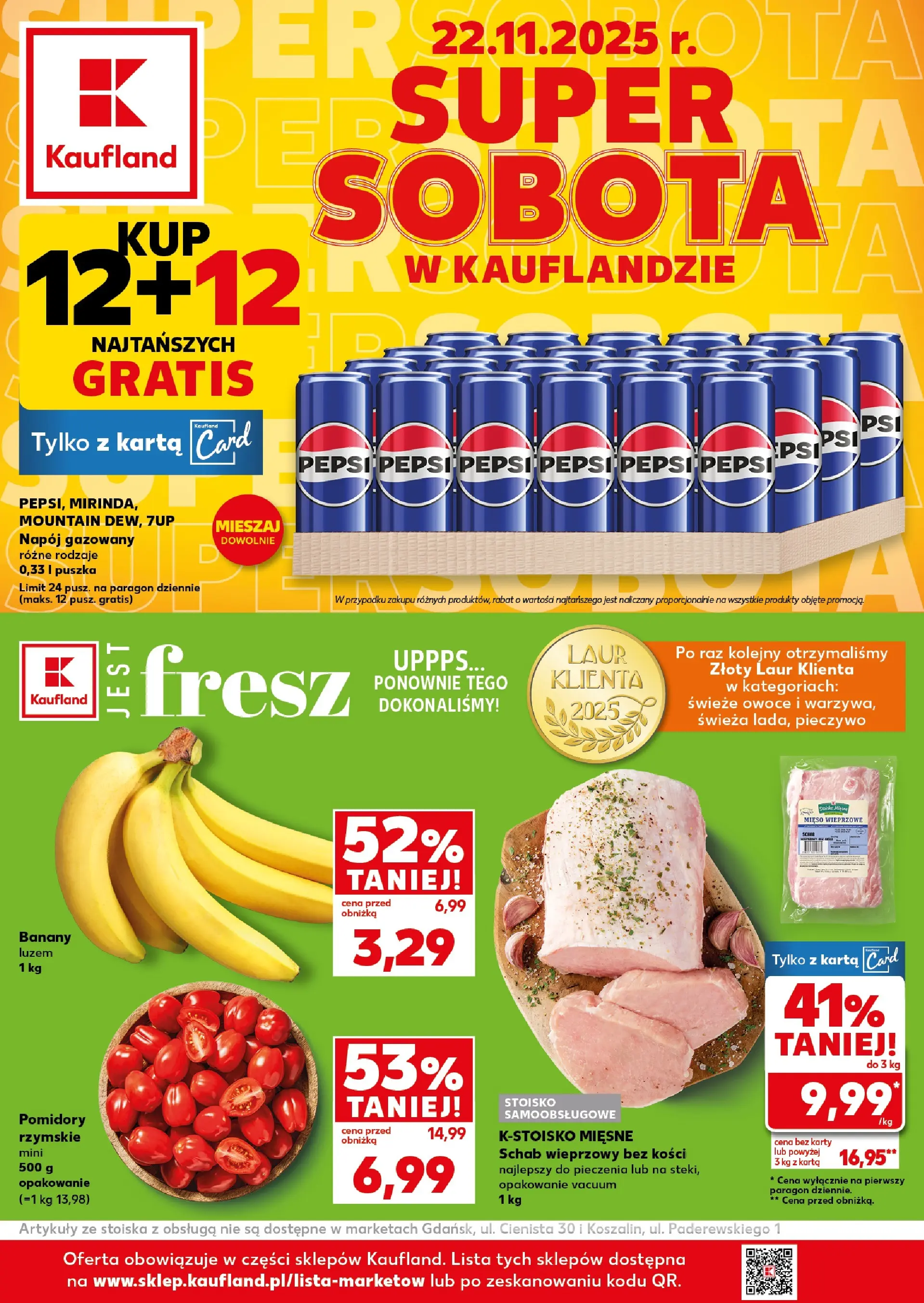 kaufland - Gazetka Kaufland - Super Sobota - ważna od 22.11. do 22.11.