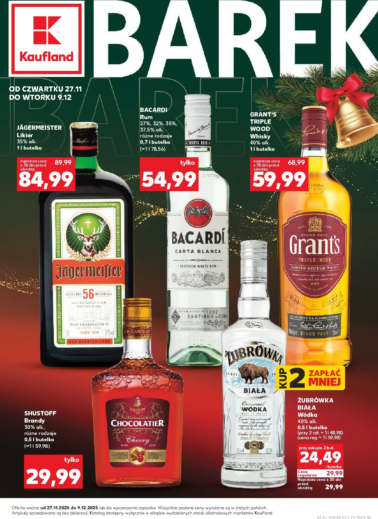 kaufland - Gazetka Kaufland - Barek - ważna od 27.11. do 09.12.