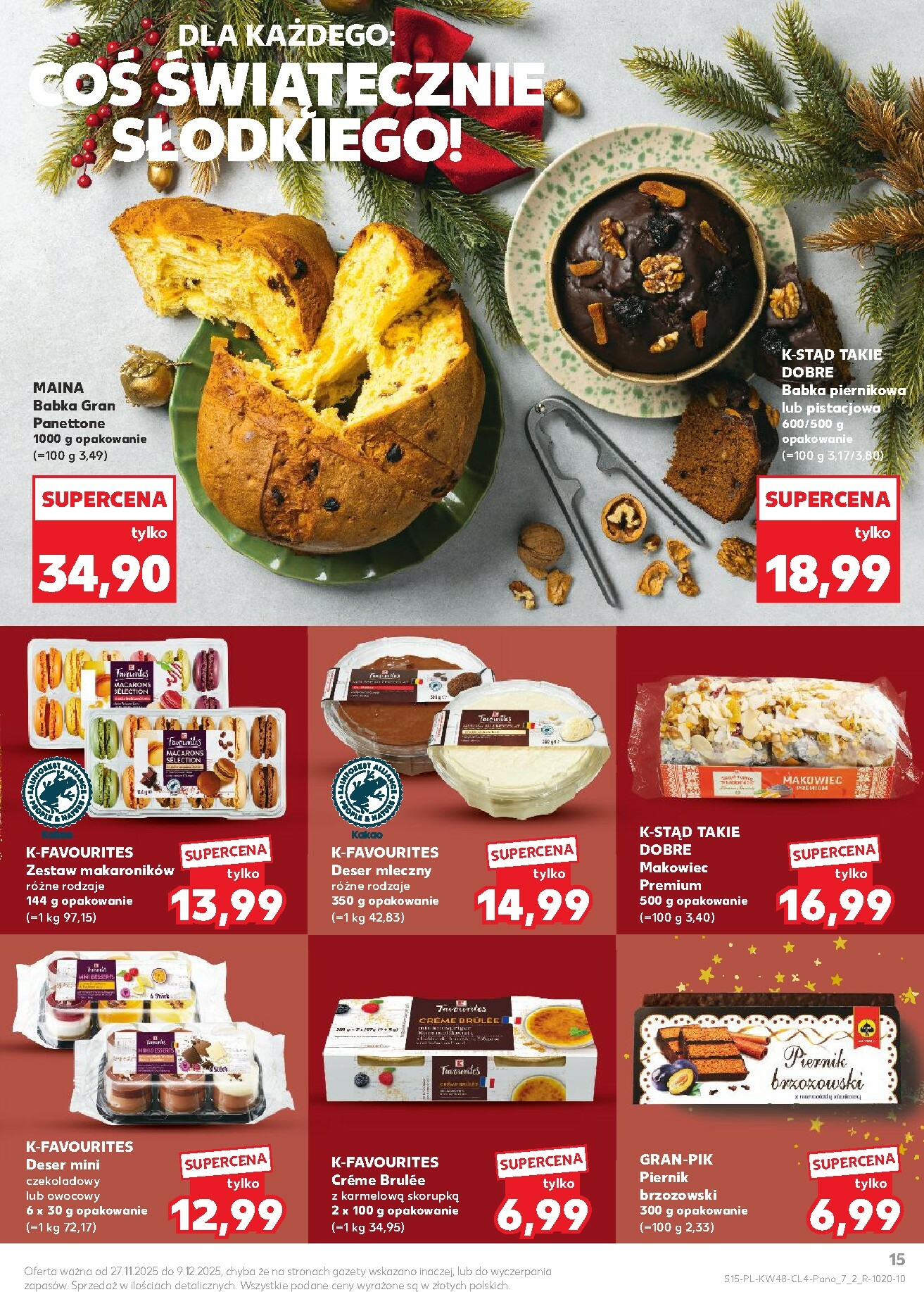 kaufland - Gazetka Kaufland - Święta takie, jak lubisz - ważna od 27.11. do 09.12. - page: 15