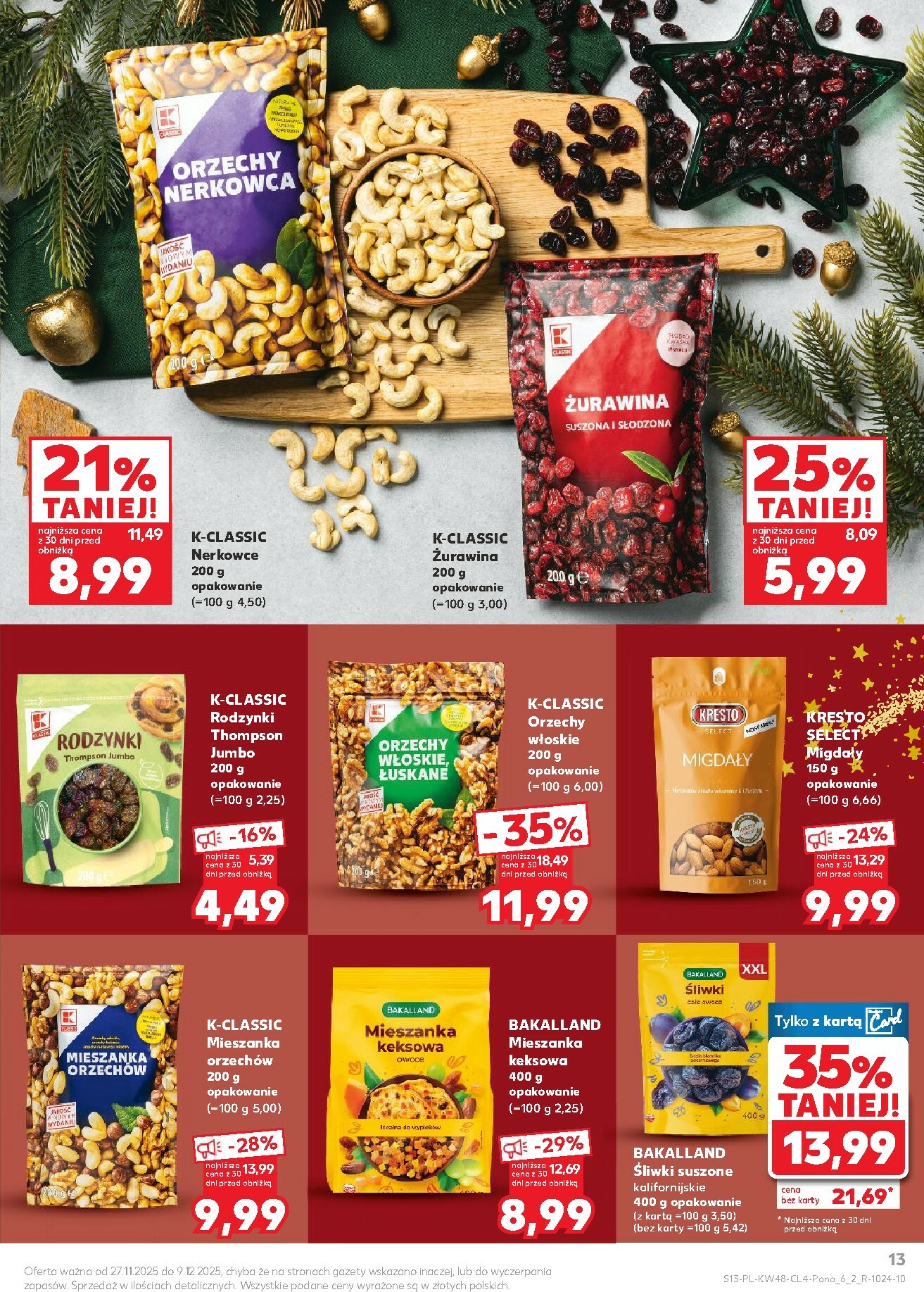 kaufland - Gazetka Kaufland - Święta takie, jak lubisz - ważna od 27.11. do 09.12. - page: 13