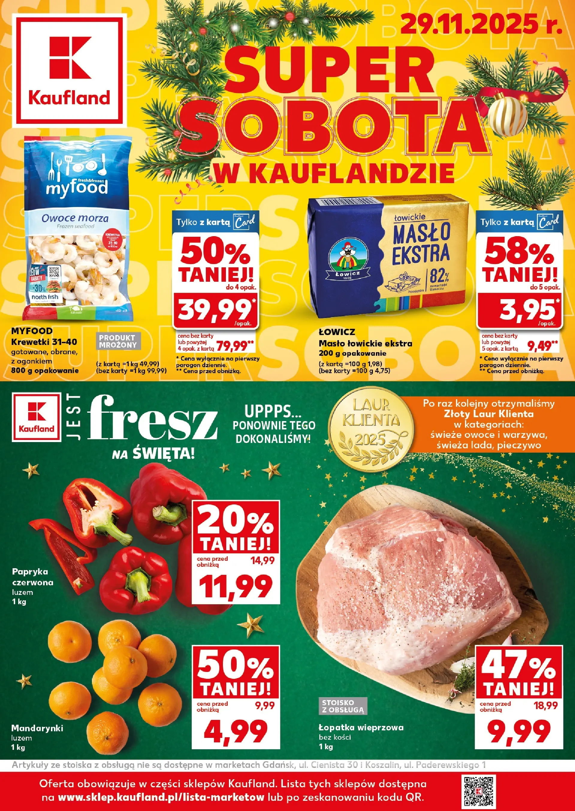 kaufland - Gazetka Kaufland - Super Sobota - ważna od 29.11. do 29.11.