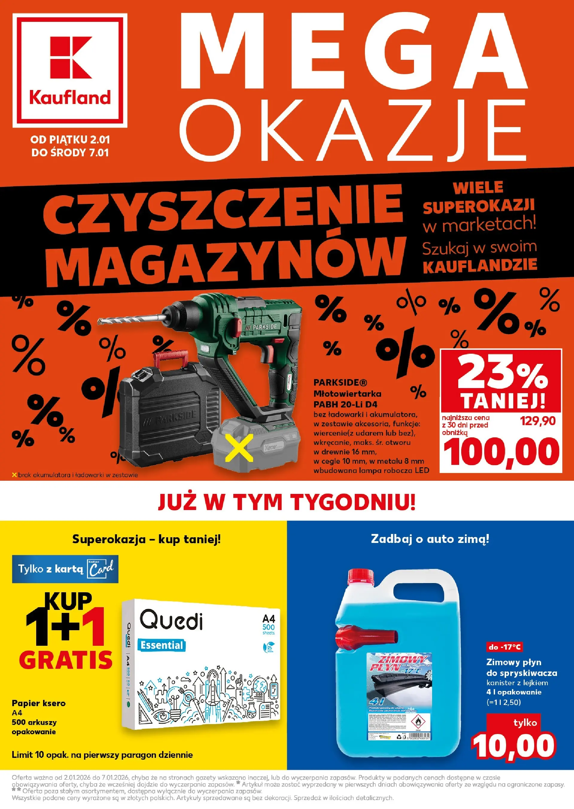 kaufland - Gazetka Kaufland - Mega Okazje - ważna od 02.01. do 07.01.
