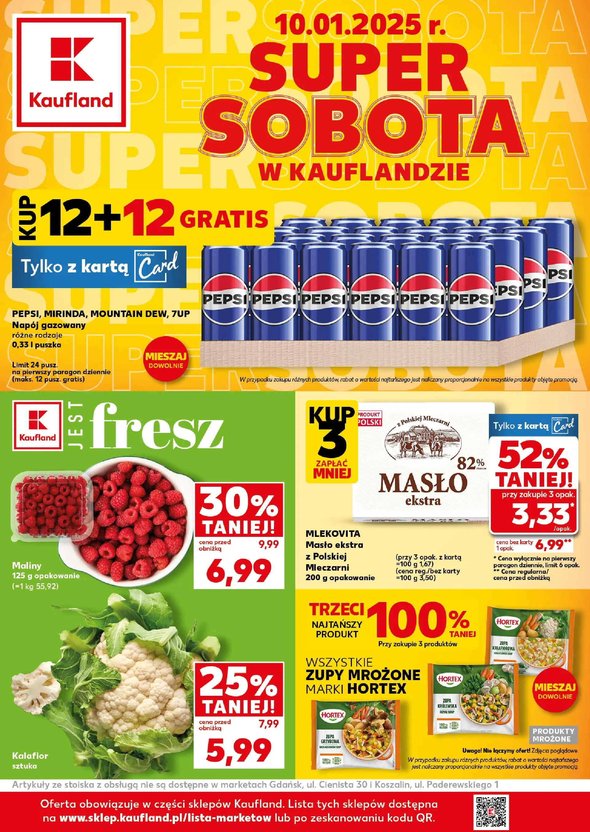 kaufland - Gazetka Kaufland - Super Sobota - ważna od 10.01. do 10.01.