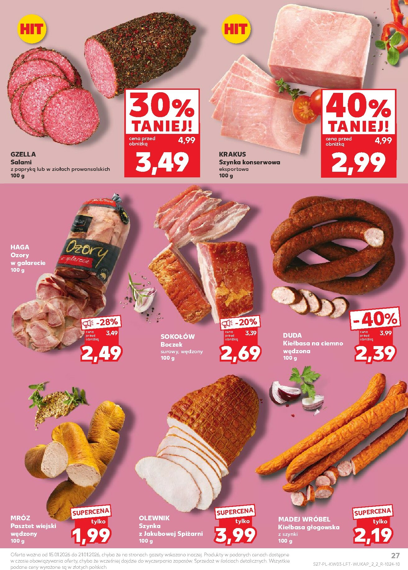 kaufland - Gazetka Kaufland - ważna od 15.01. do 21.01. - page: 27