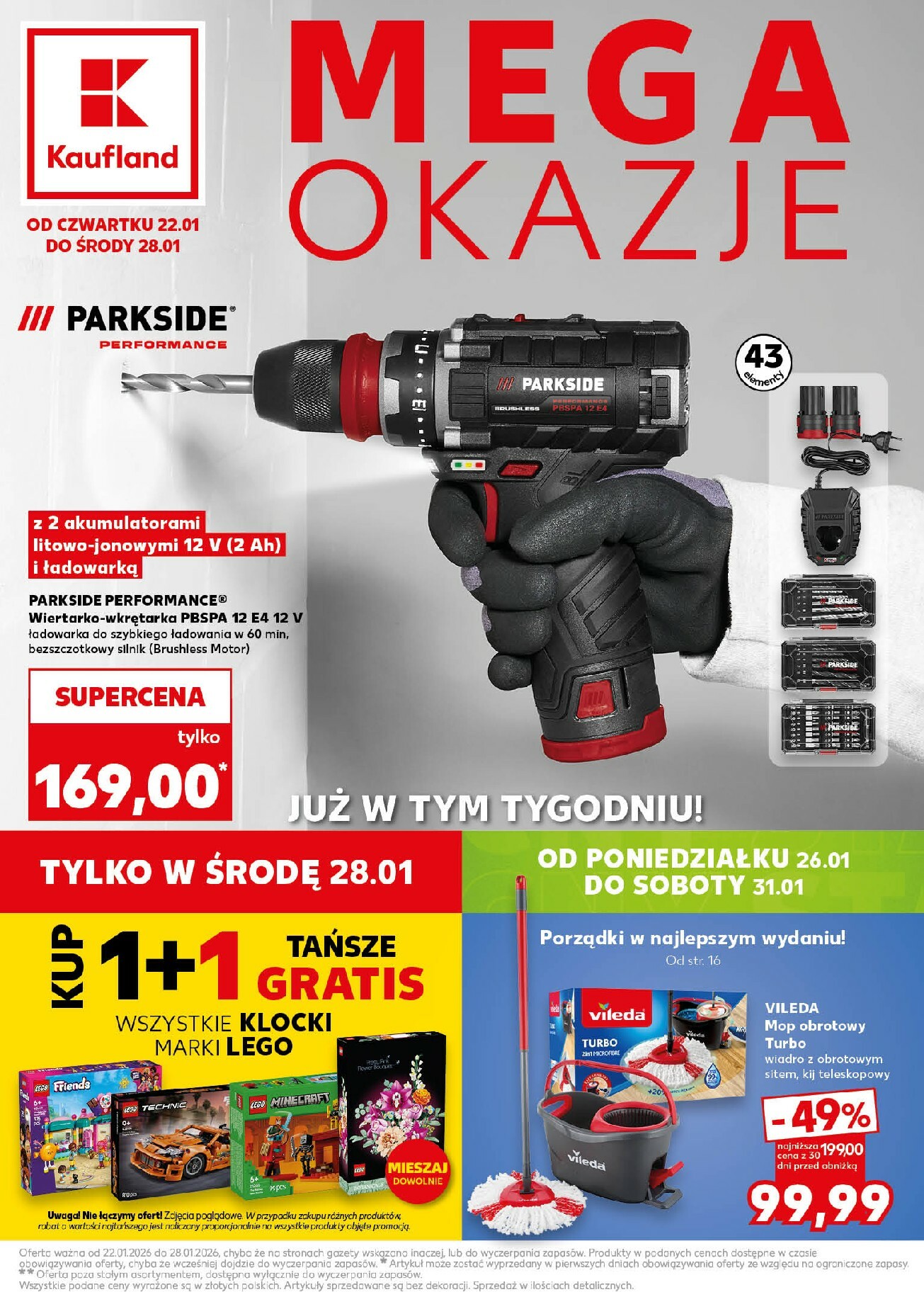 kaufland - Gazetka Kaufland - Mega okazje - ważna od 22.01. do 28.01. - page: 1