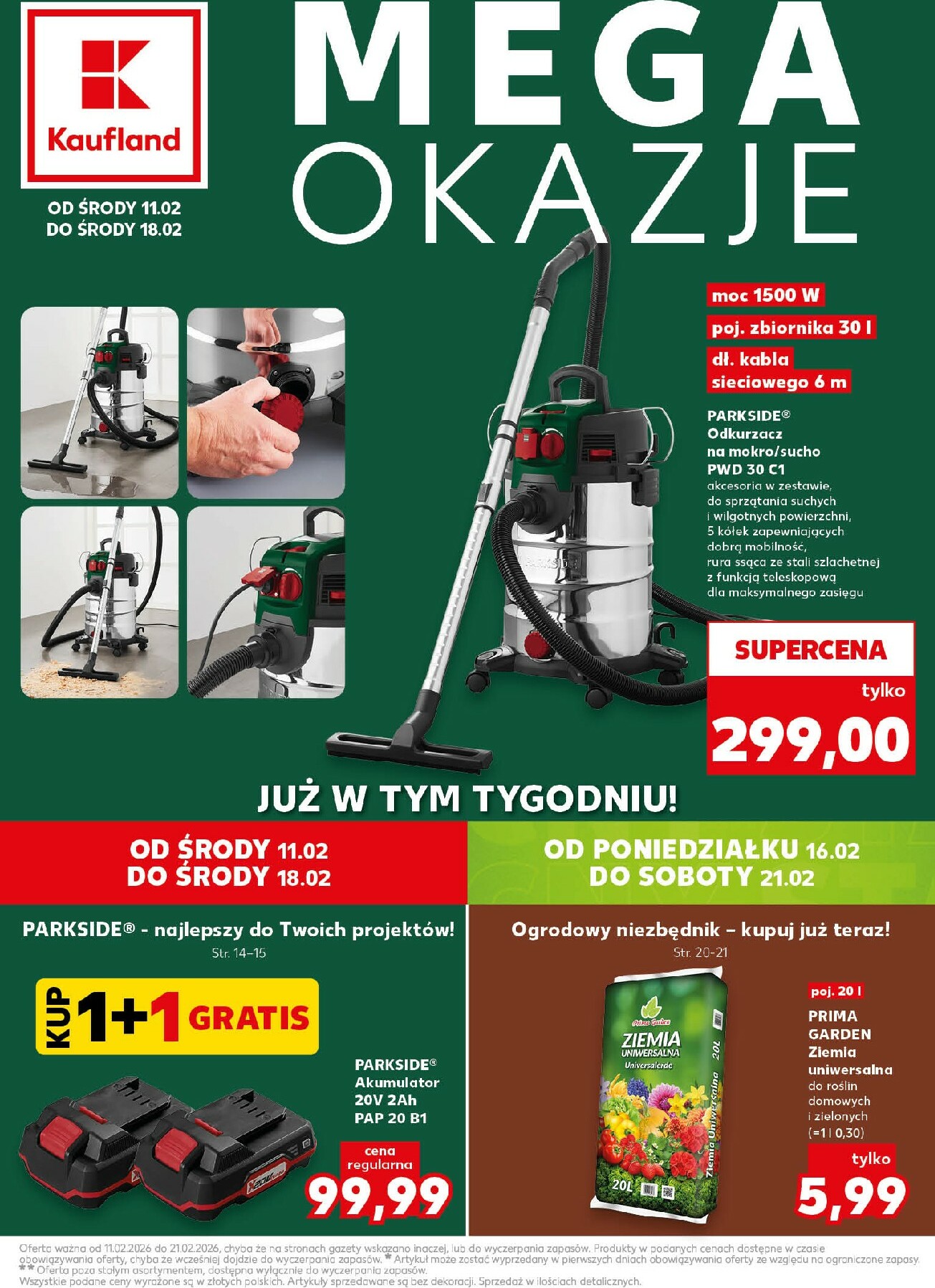 kaufland - Gazetka Kaufland - Mega Okazje - ważna od 11.02.2026 do 18.02.2026