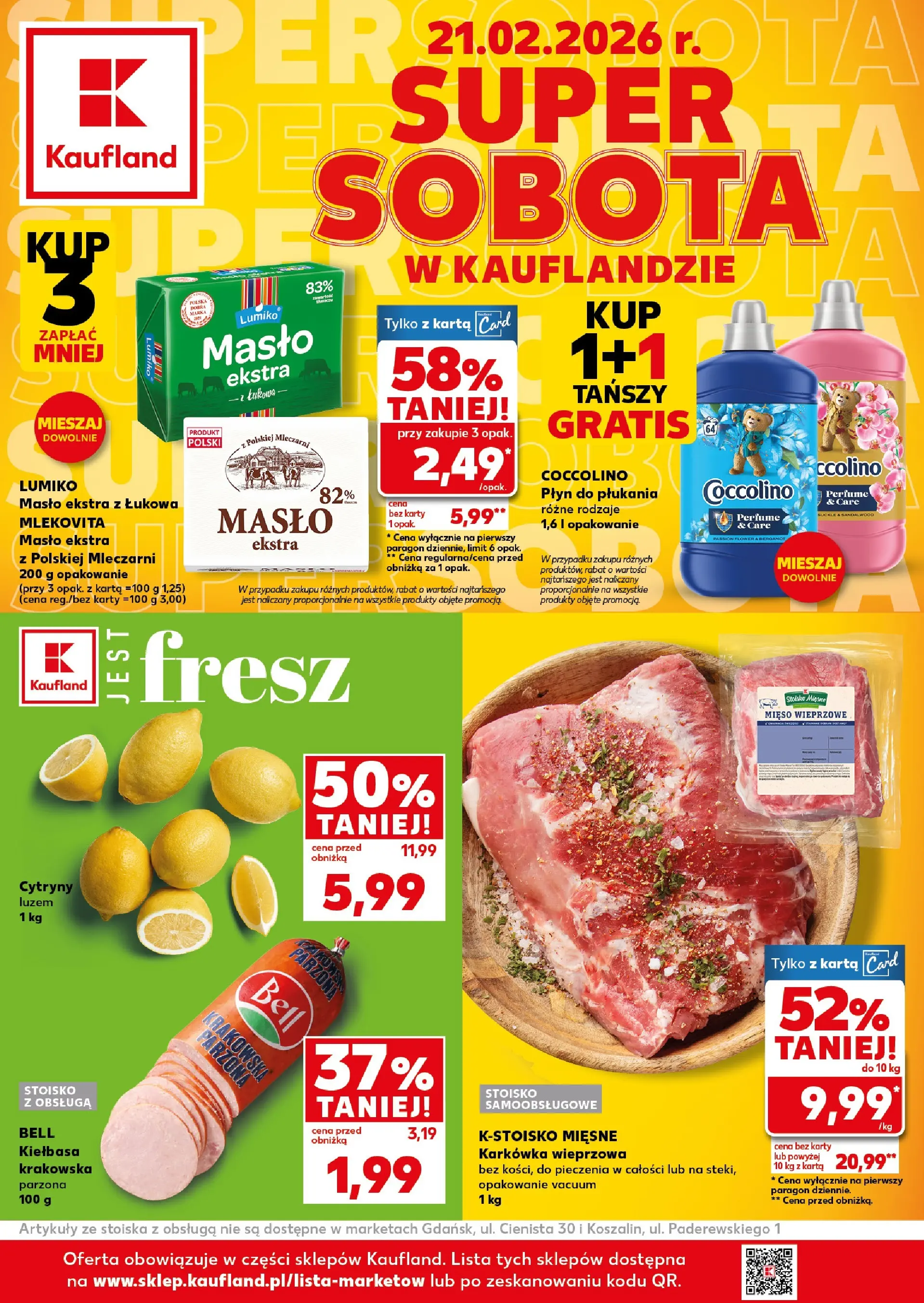 kaufland - Gazetka Kaufland - Super Sobota - ważna od 21.02.2026 - 21.02.2026