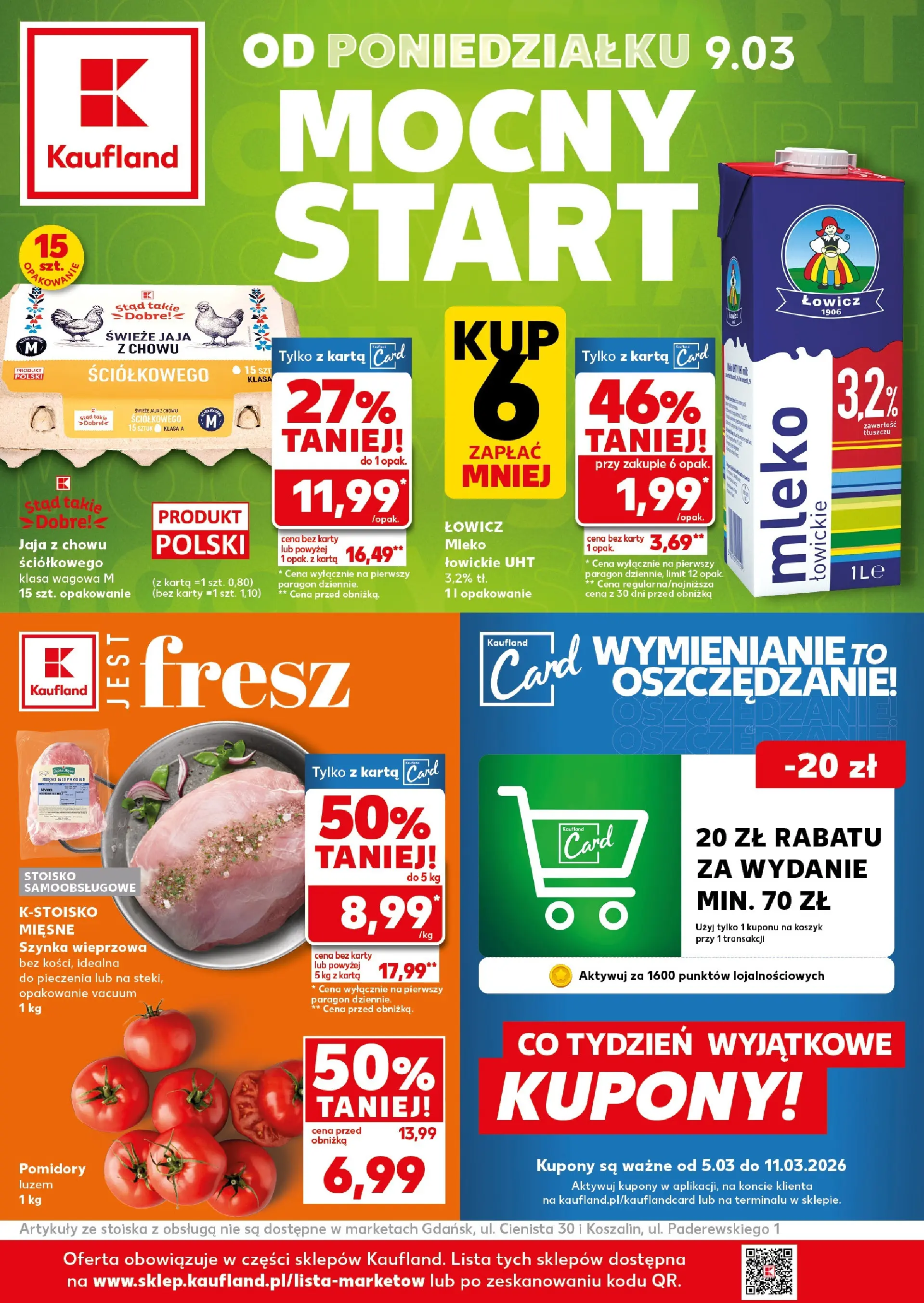 kaufland - Gazetka Kaufland - Mocny Start - ważna od 09.03.2026 do 11.03.2026
