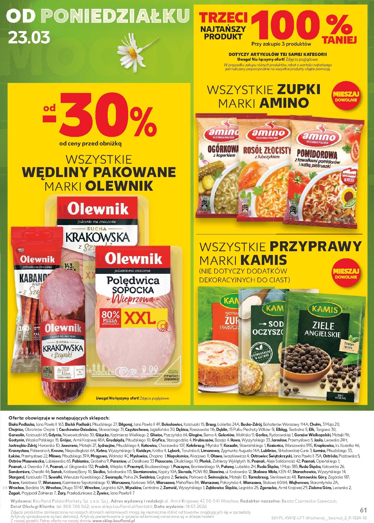 kaufland - Gazetka Kaufland - ważna od 19.03.2026 do 25.03.2026 - page: 61