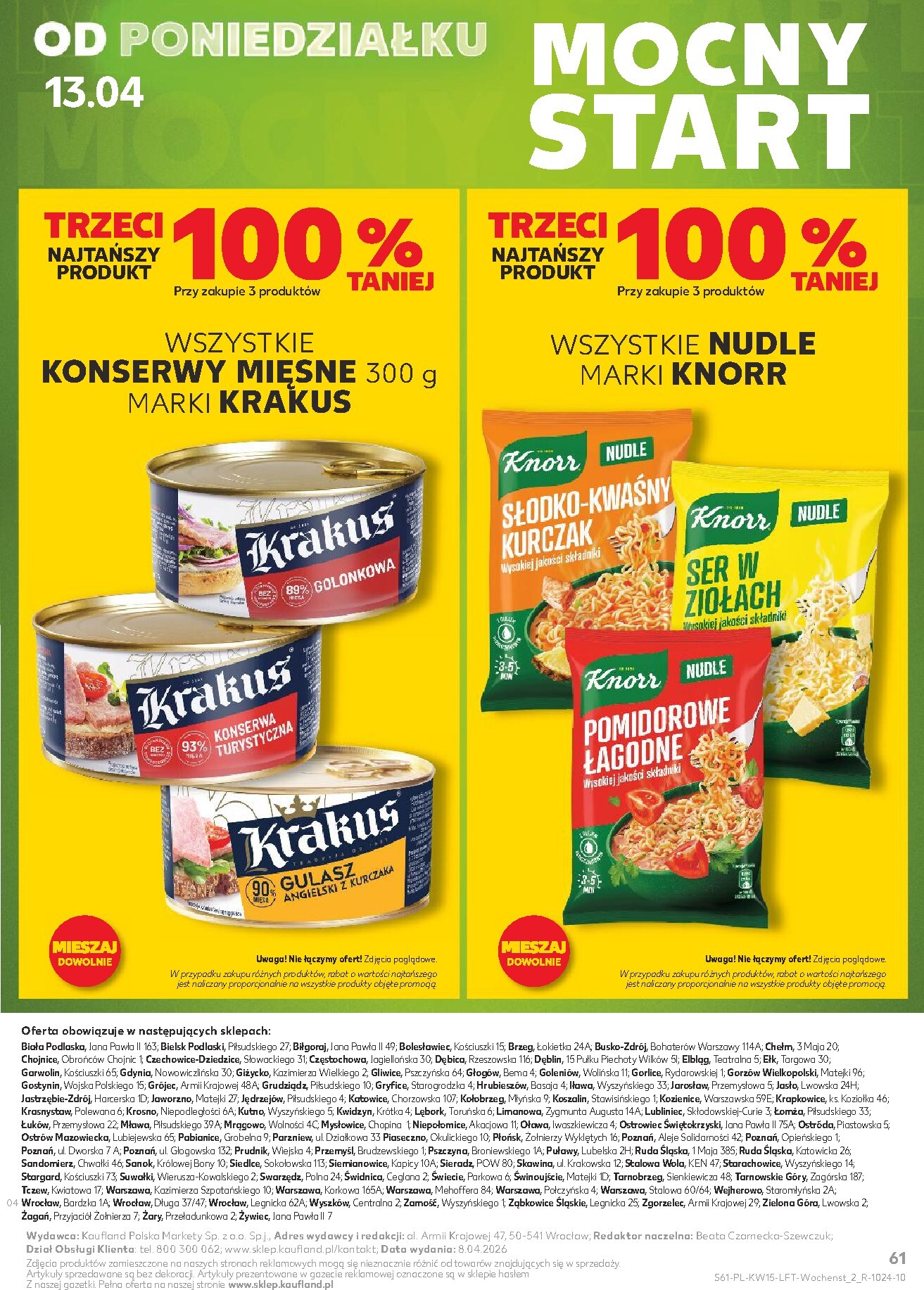 kaufland - Gazetka Kaufland - ważna od 09.04.2026 do 15.04.2026 - page: 61