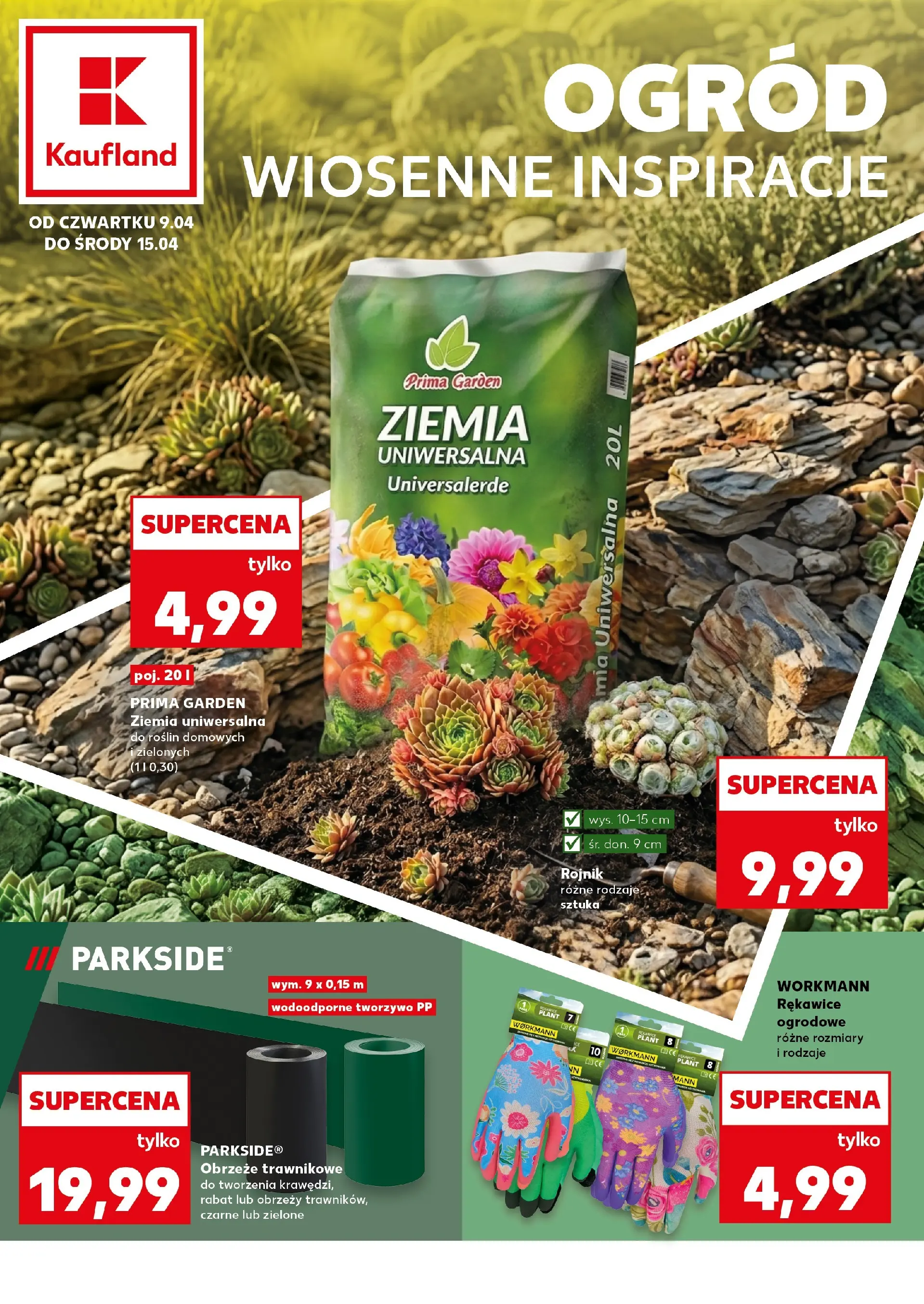 kaufland - Aktualna gazetka Kaufland - Katalog Ogród ważna od 09.04.2026 do 15.04.2026