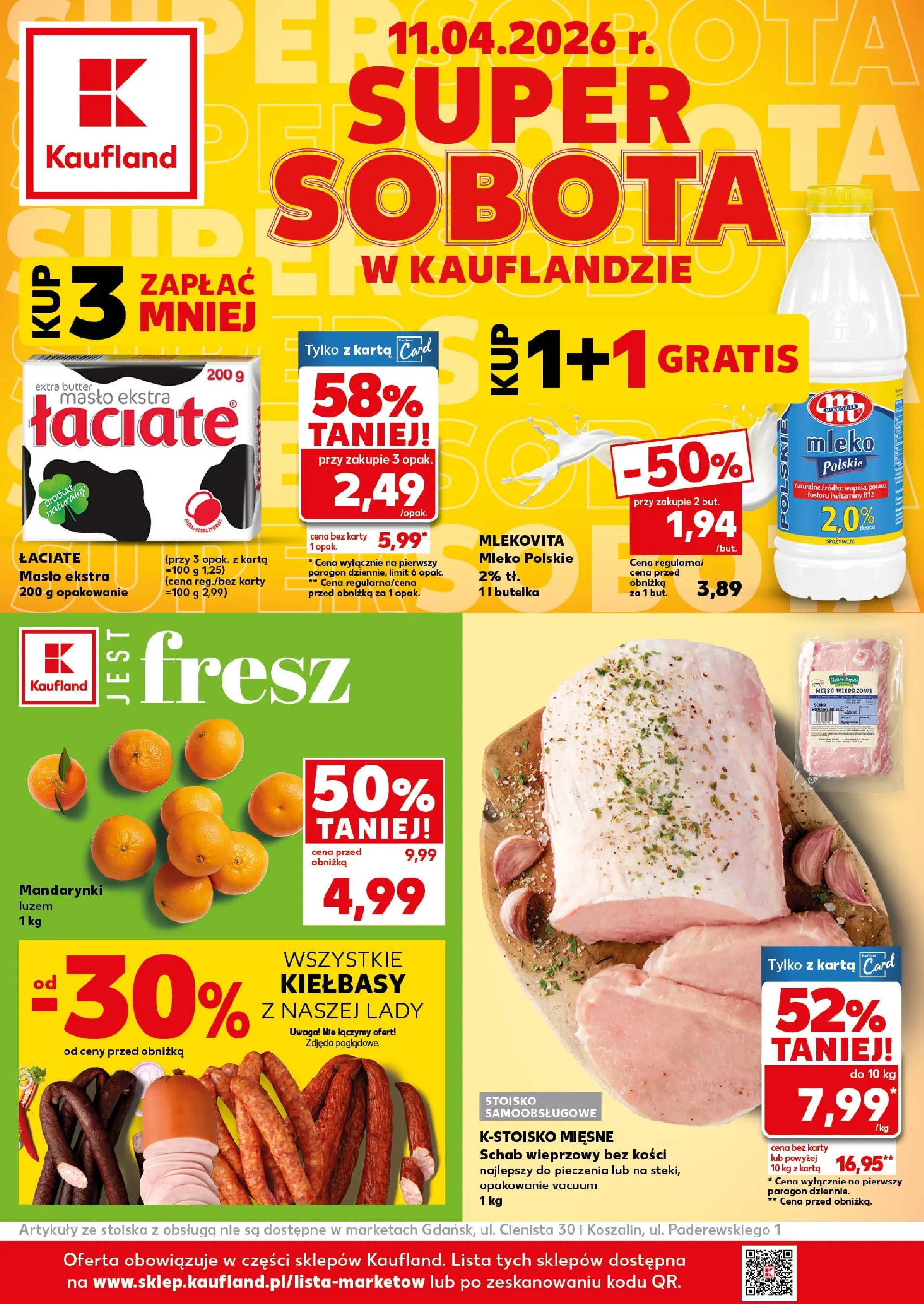 kaufland - Nowa gazetka Kaufland - Super Sobota ważna od 11.04.2026 - 11.04.2026