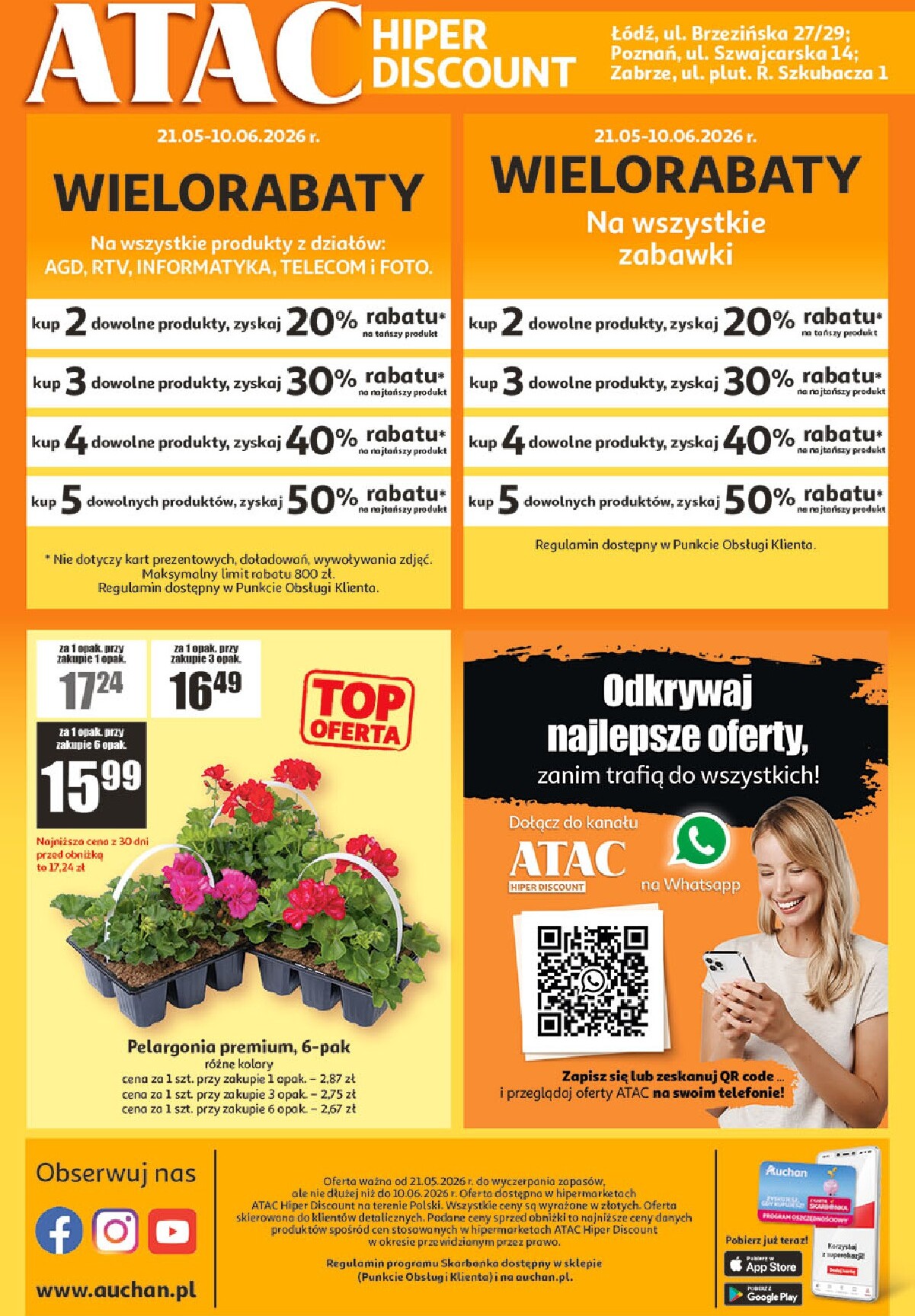 auchan - Nowa gazetka Auchan - ATAC Hiper Discount ważna od 21.05.2026 do 10.06.2026 - page: 4