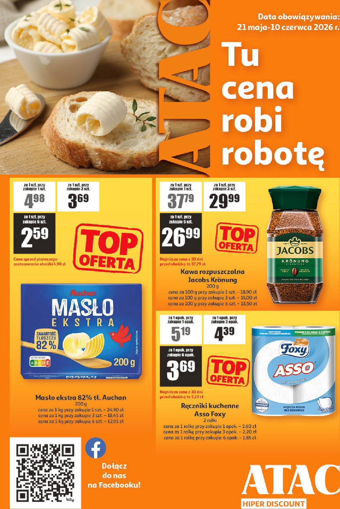 auchan - Nowa gazetka Auchan - ATAC Hiper Discount ważna od 21.05.2026 do 10.06.2026