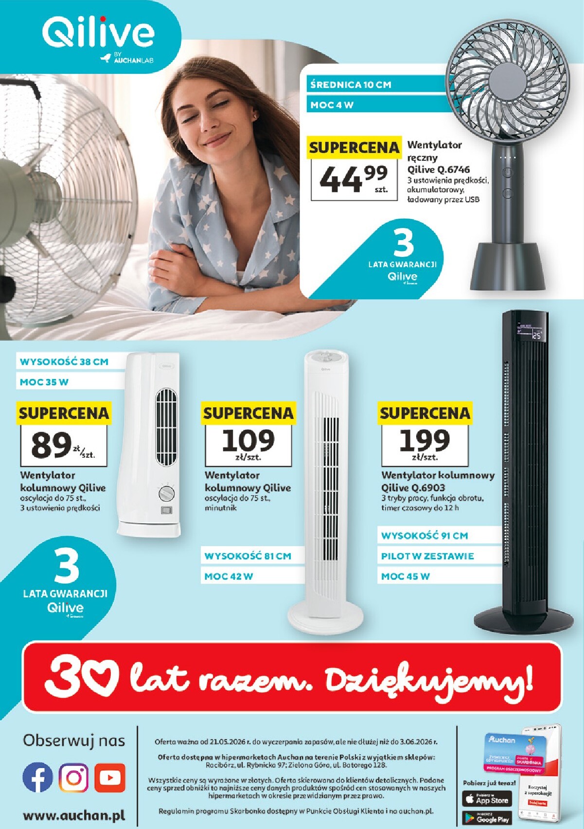 auchan - Nowa gazetka Hipermarket Auchan - Wentylatory ważna od 21.05.2026 do 03.06.2026 - page: 4