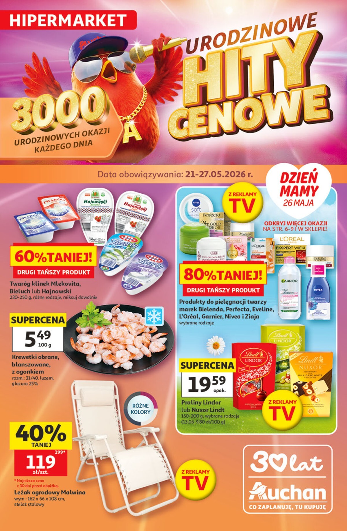 auchan - Nowa gazetka Hipermarket Auchan ważna od 21.05.2026 do 27.05.2026