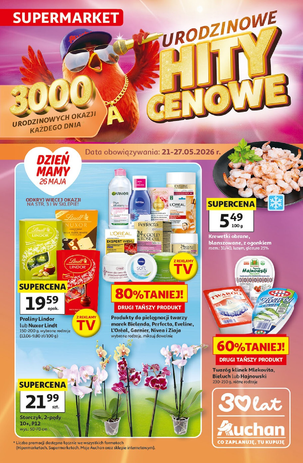 auchan - Nowa gazetka Supermarket Auchan ważna od 21.05.2026 do 27.05.2026