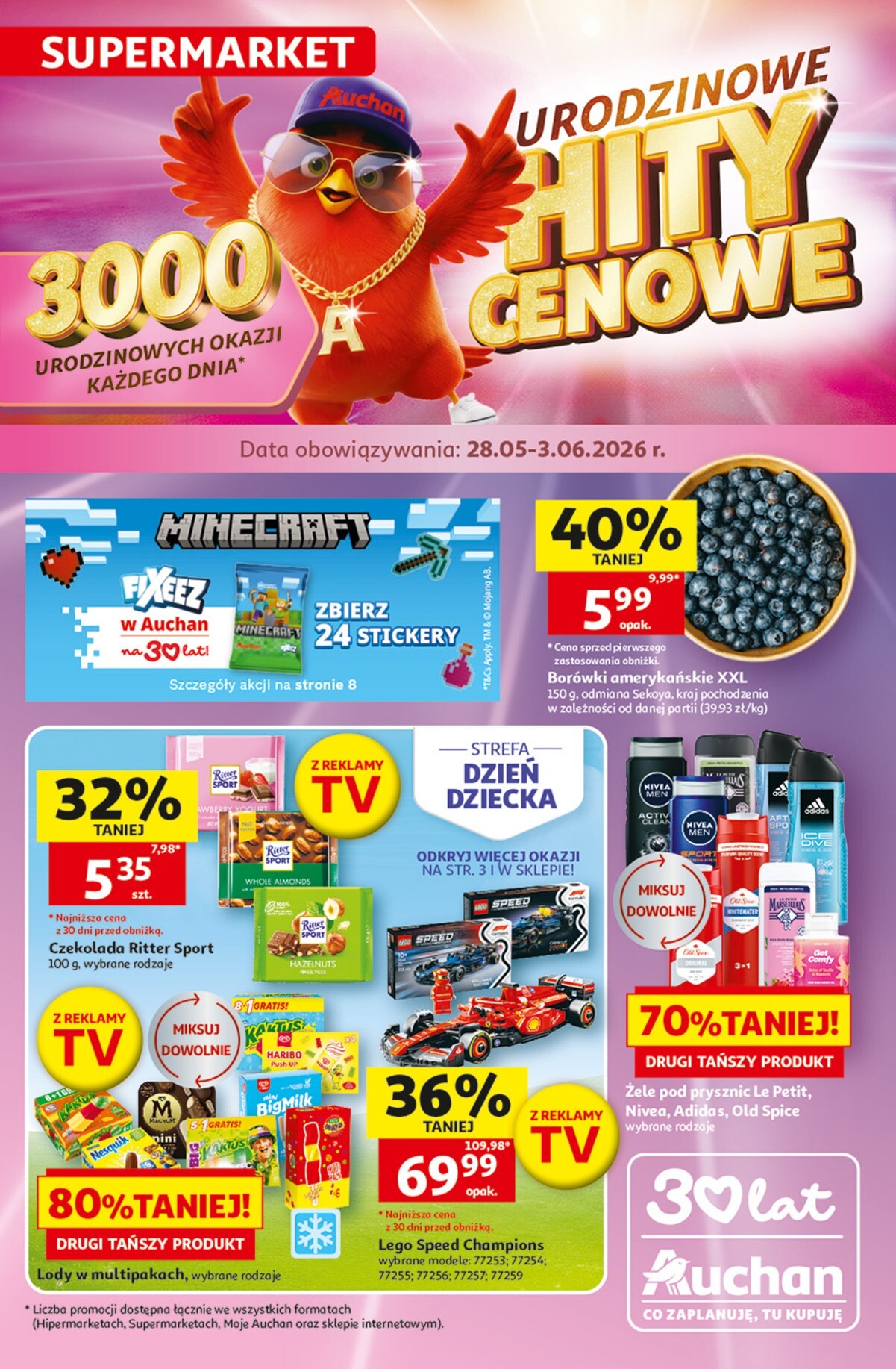 auchan - Nowa gazetka Supermarket Auchan ważna od 28.05.2026 do 03.06.2026