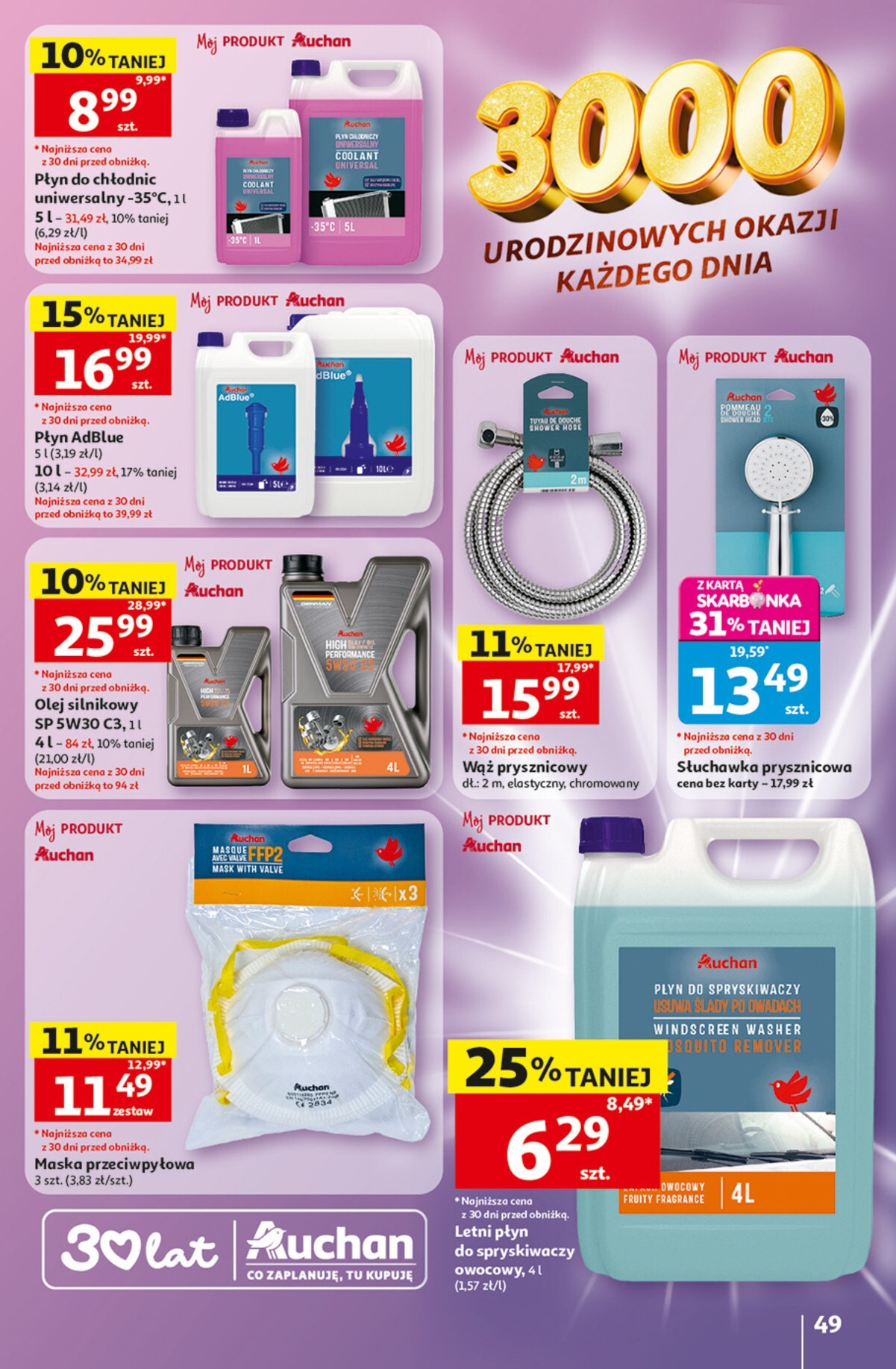 auchan - Nowa gazetka Auchan - Gazetka 30 Lat Hipermarket Auchan ważna od 28.05.2026 do 03.06.2026 - page: 49