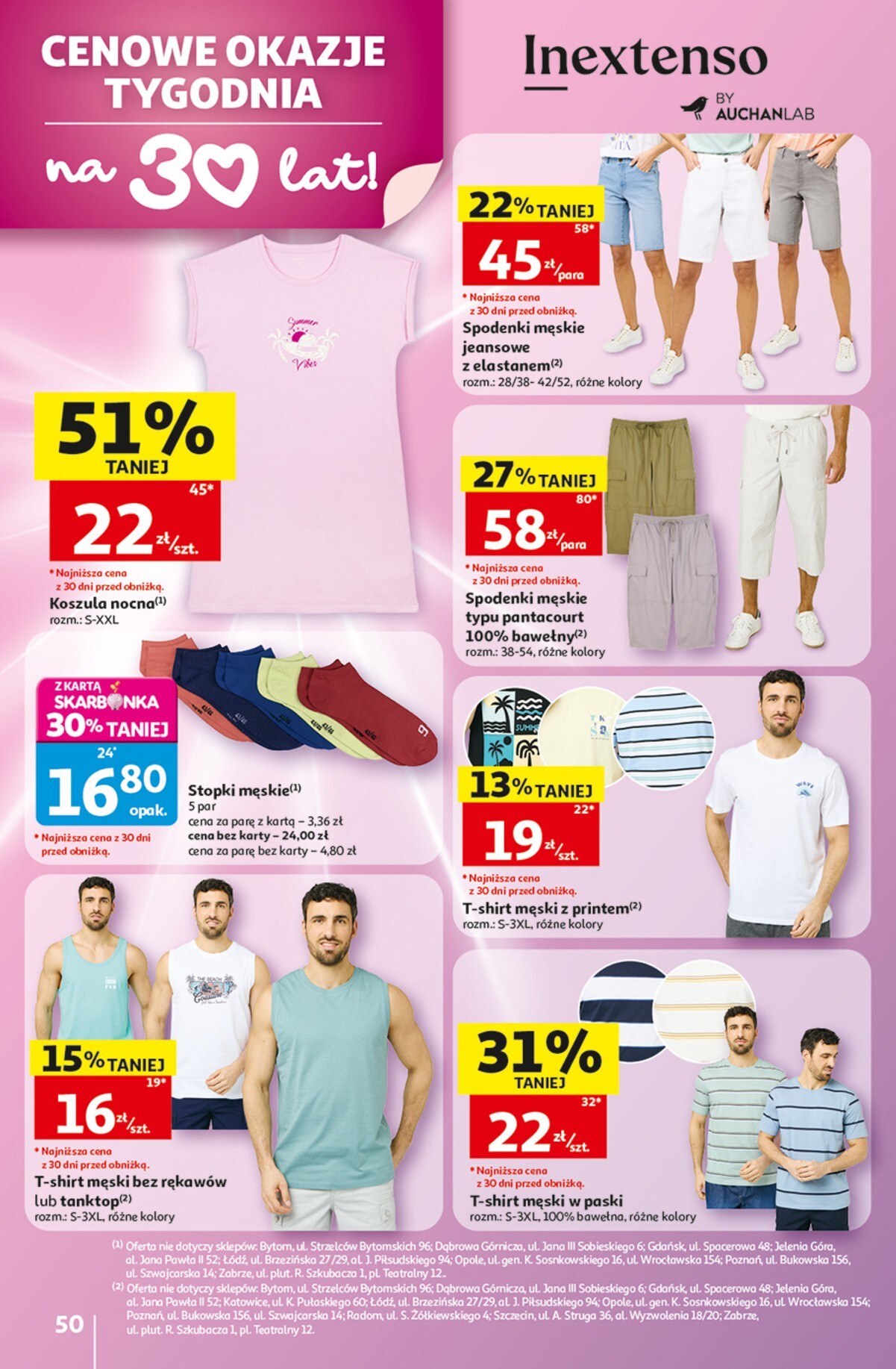 auchan - Nowa gazetka Auchan - Gazetka 30 Lat Hipermarket Auchan ważna od 28.05.2026 do 03.06.2026 - page: 50