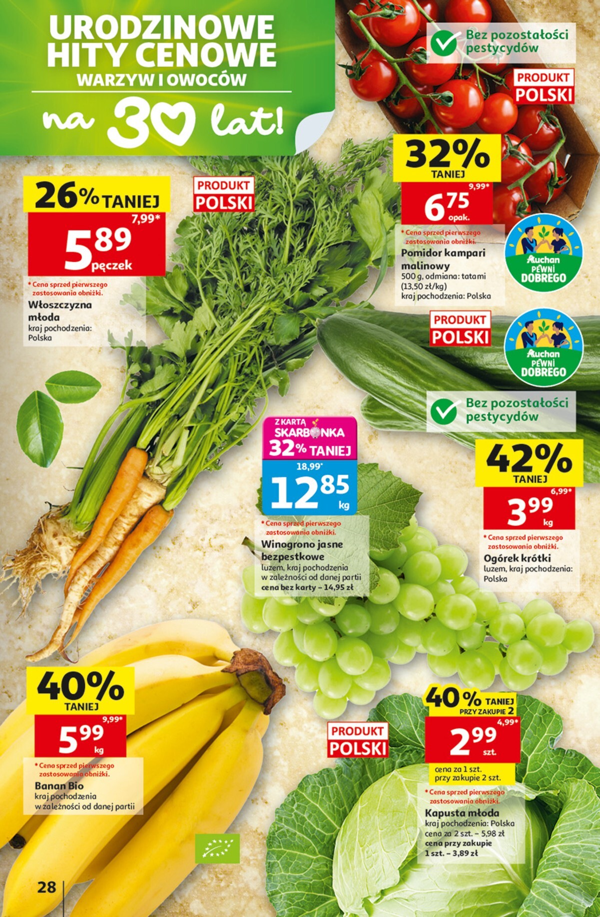 auchan - Nowa gazetka Auchan - Gazetka 30 Lat Hipermarket Auchan ważna od 28.05.2026 do 03.06.2026 - page: 28