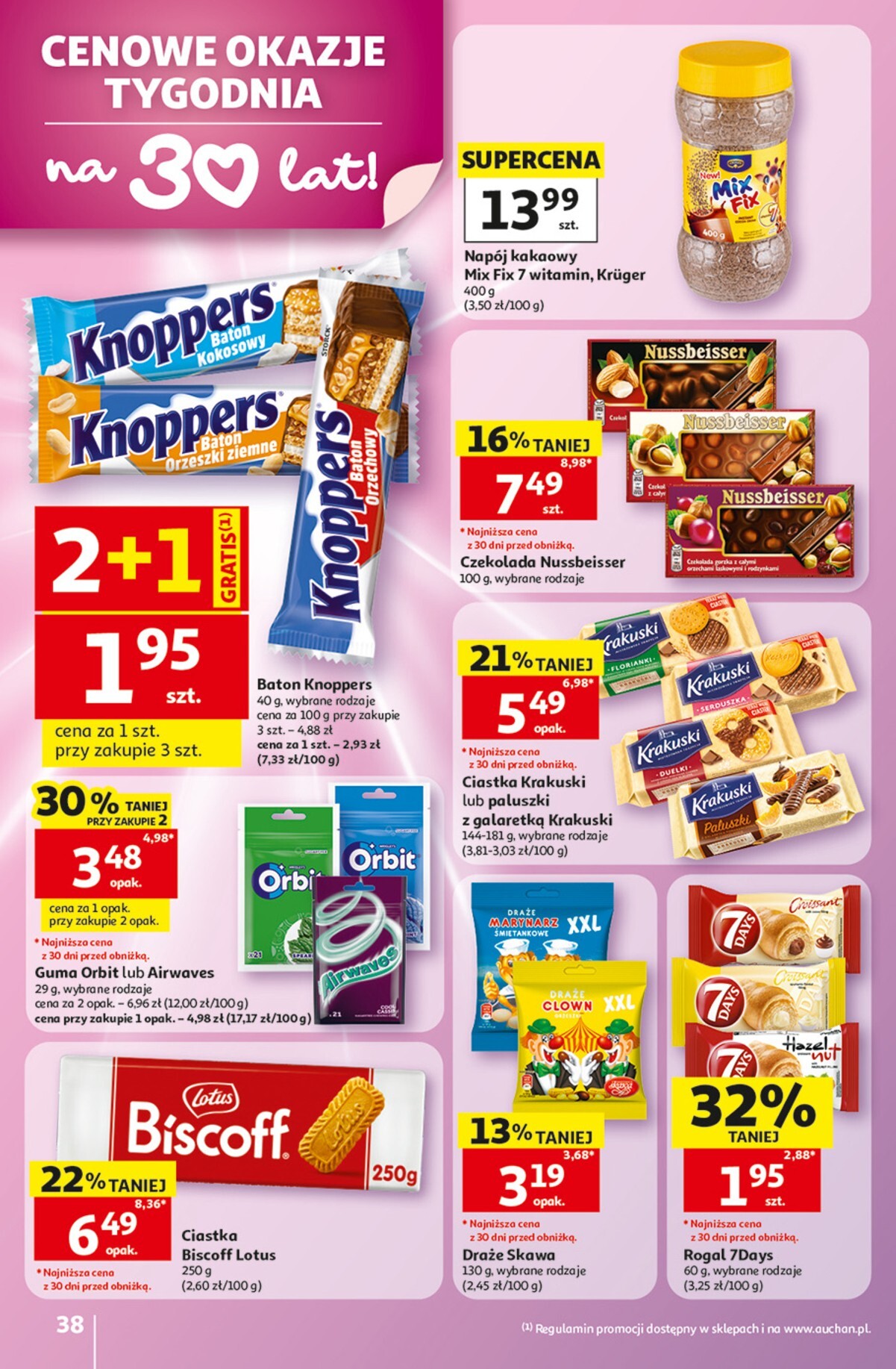 auchan - Nowa gazetka Auchan - Gazetka 30 Lat Hipermarket Auchan ważna od 28.05.2026 do 03.06.2026 - page: 38