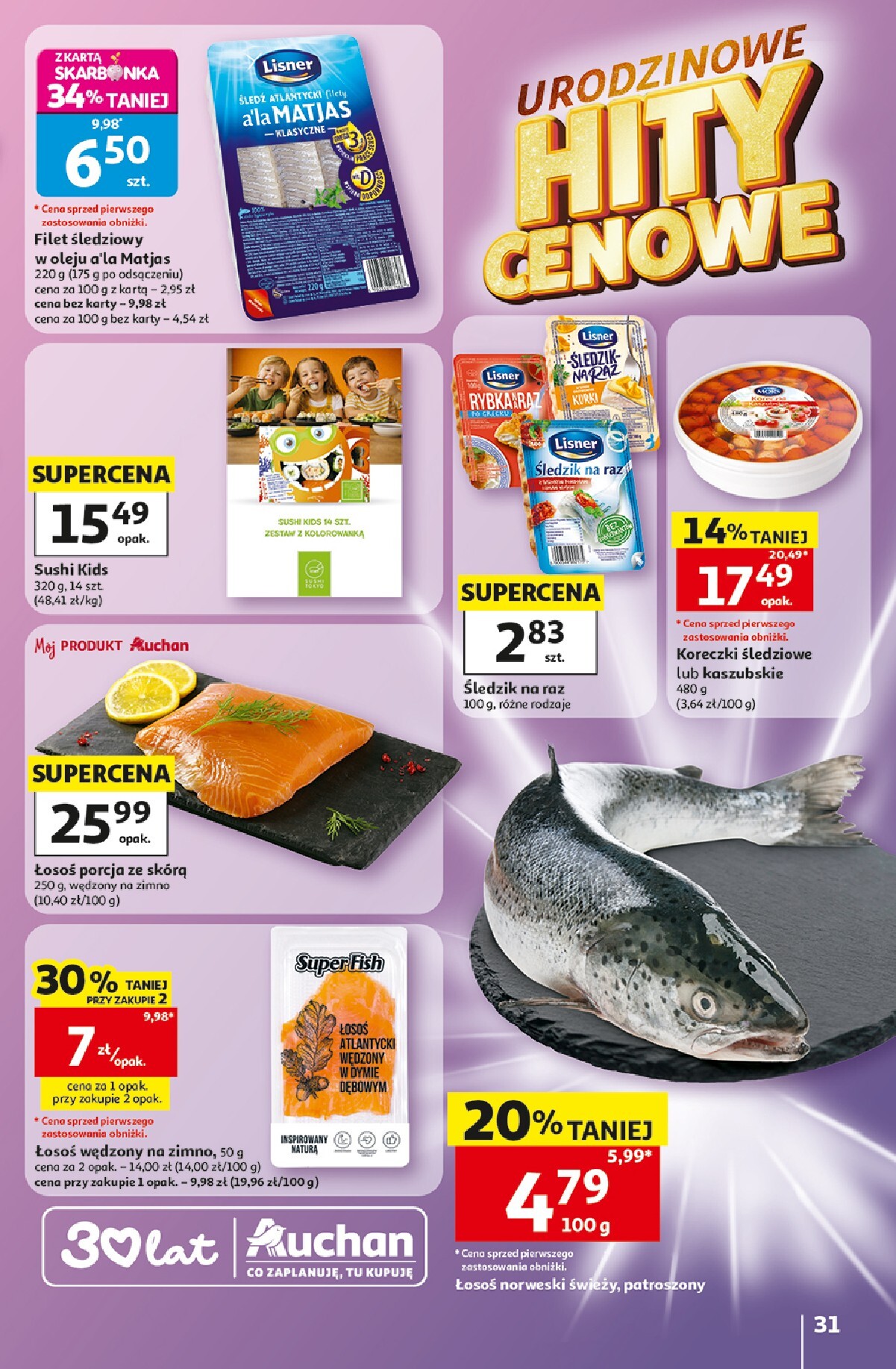 auchan - Nowa gazetka Auchan - Gazetka 30 Lat Hipermarket Auchan ważna od 28.05.2026 do 03.06.2026 - page: 31