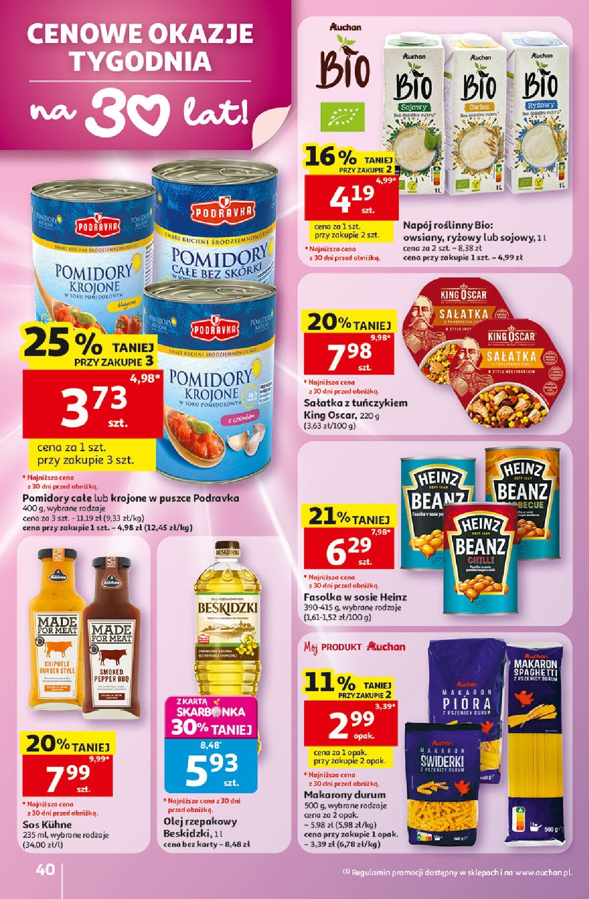 auchan - Nowa gazetka Auchan - Gazetka 30 Lat Hipermarket Auchan ważna od 28.05.2026 do 03.06.2026 - page: 40