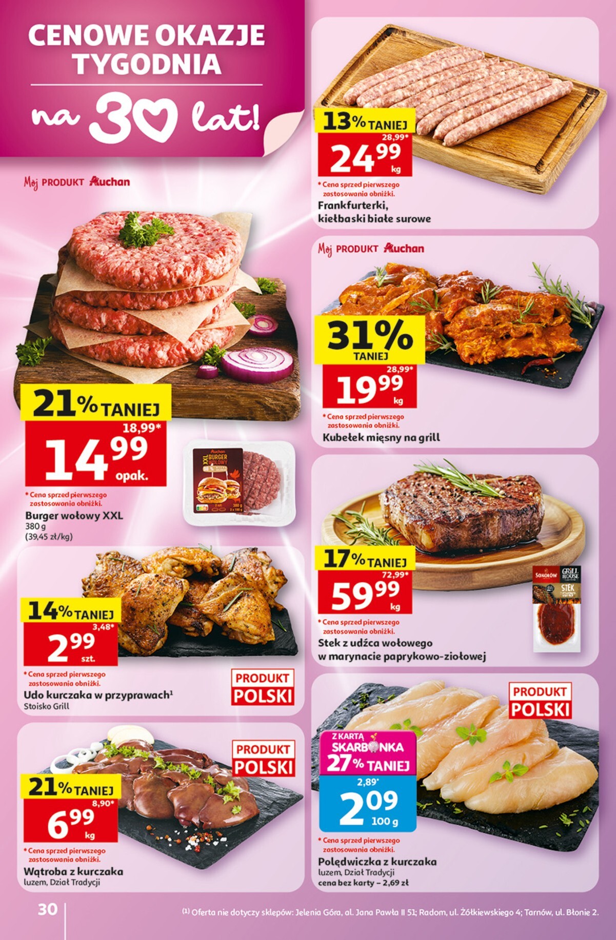 auchan - Nowa gazetka Auchan - Gazetka 30 Lat Hipermarket Auchan ważna od 28.05.2026 do 03.06.2026 - page: 30